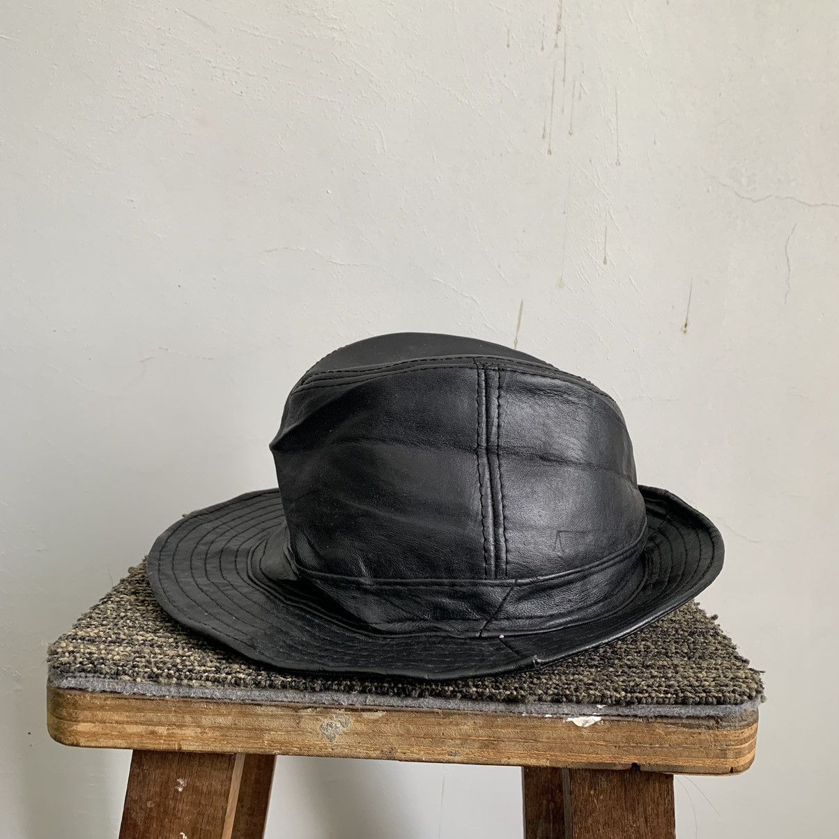 Genuine Leather Leather Barretta Bucket Hat Cap Size ONE SIZE - 3 Thumbnail