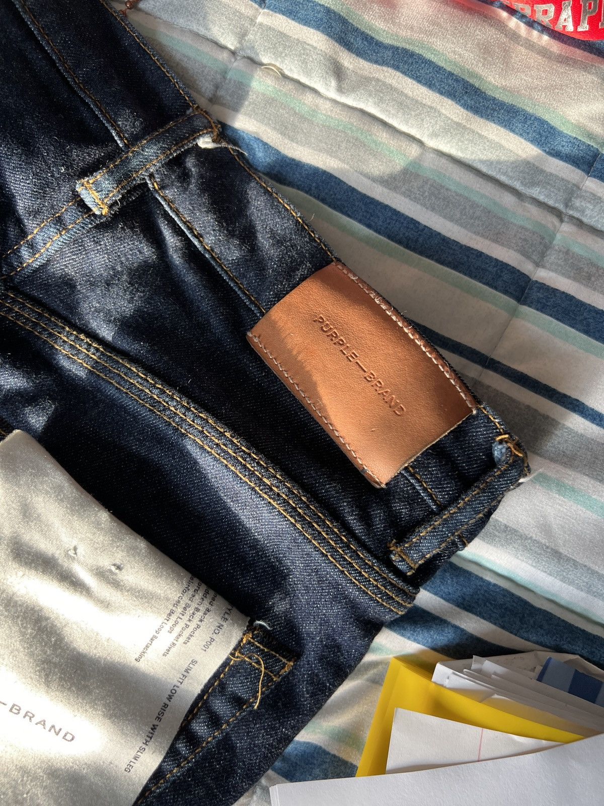 Purple P001 Purple Jeans Navy Blue Size US 29 - 3 Thumbnail