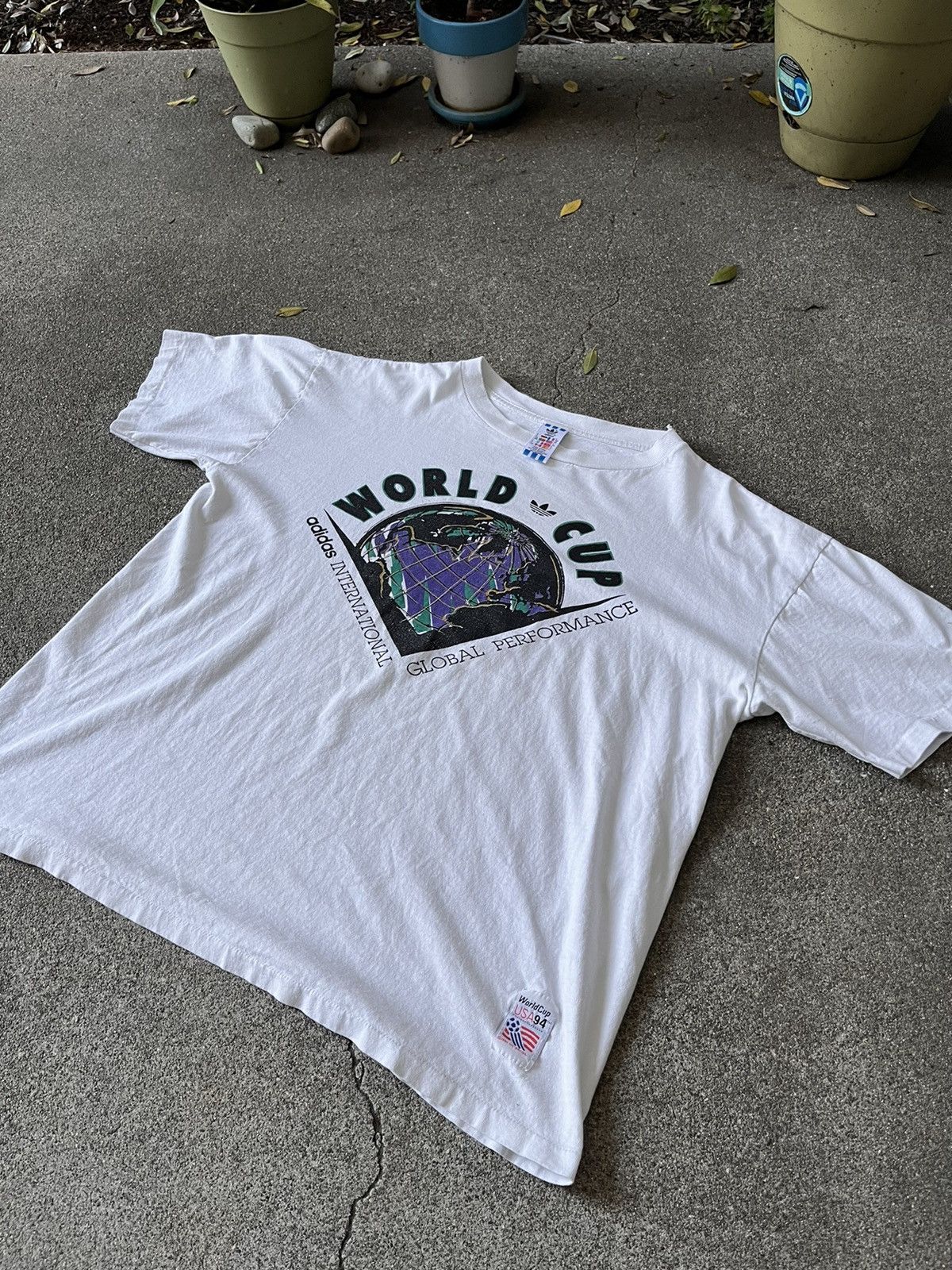 Adidas Vintage Adidas World Cup 1994 Size US XL / EU 56 / 4 - 1 Thumbnail