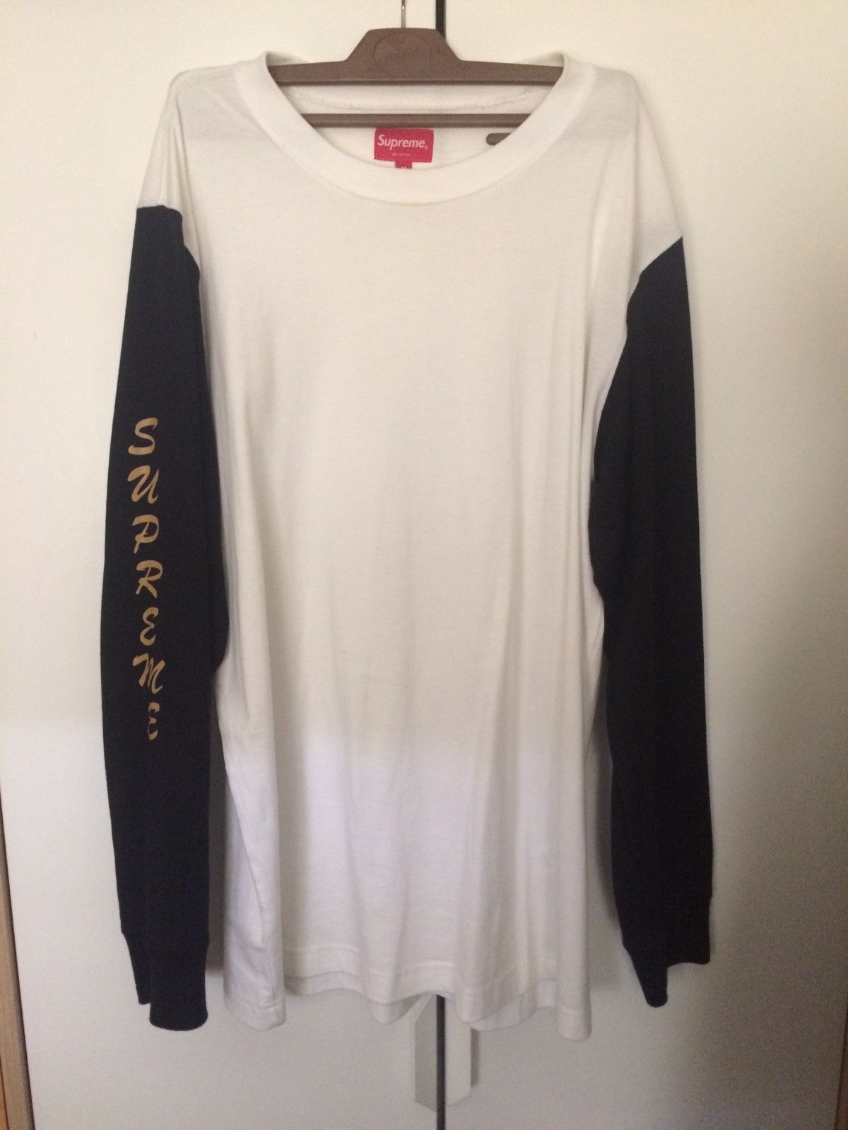 Supreme Supreme 2-Tone Sleeve Logo L/S Top | Grailed