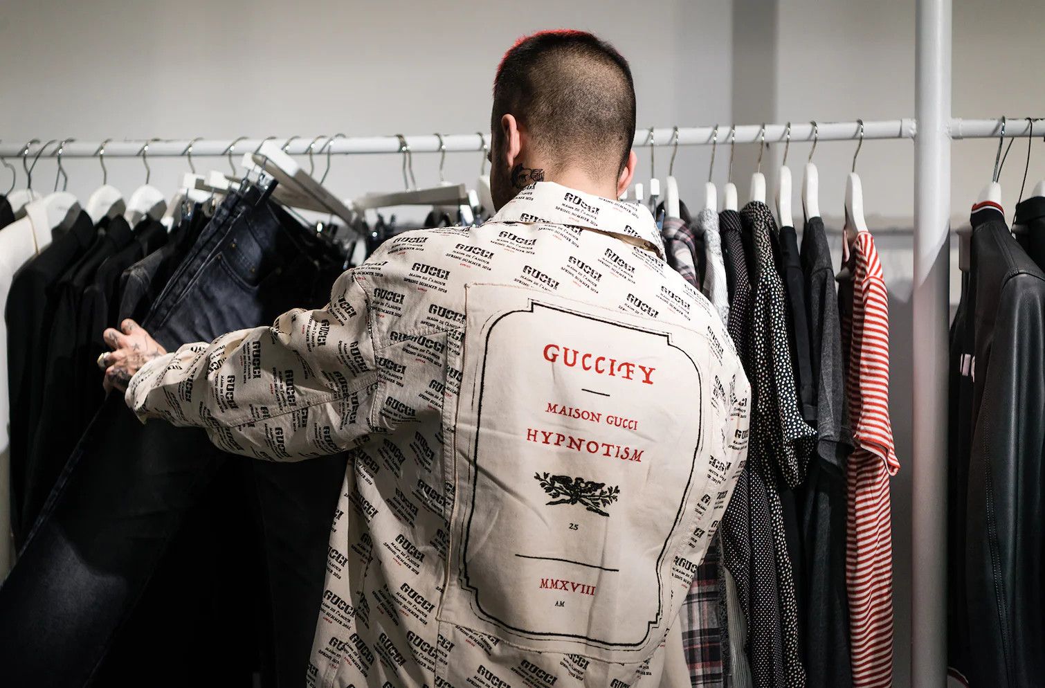 Guccify maison gucci store hypnotism jacket