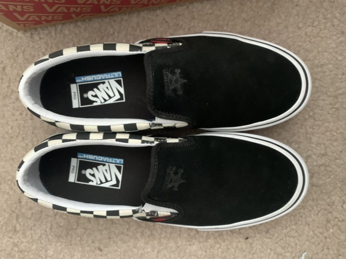 Thrasher x clearance vans slip on