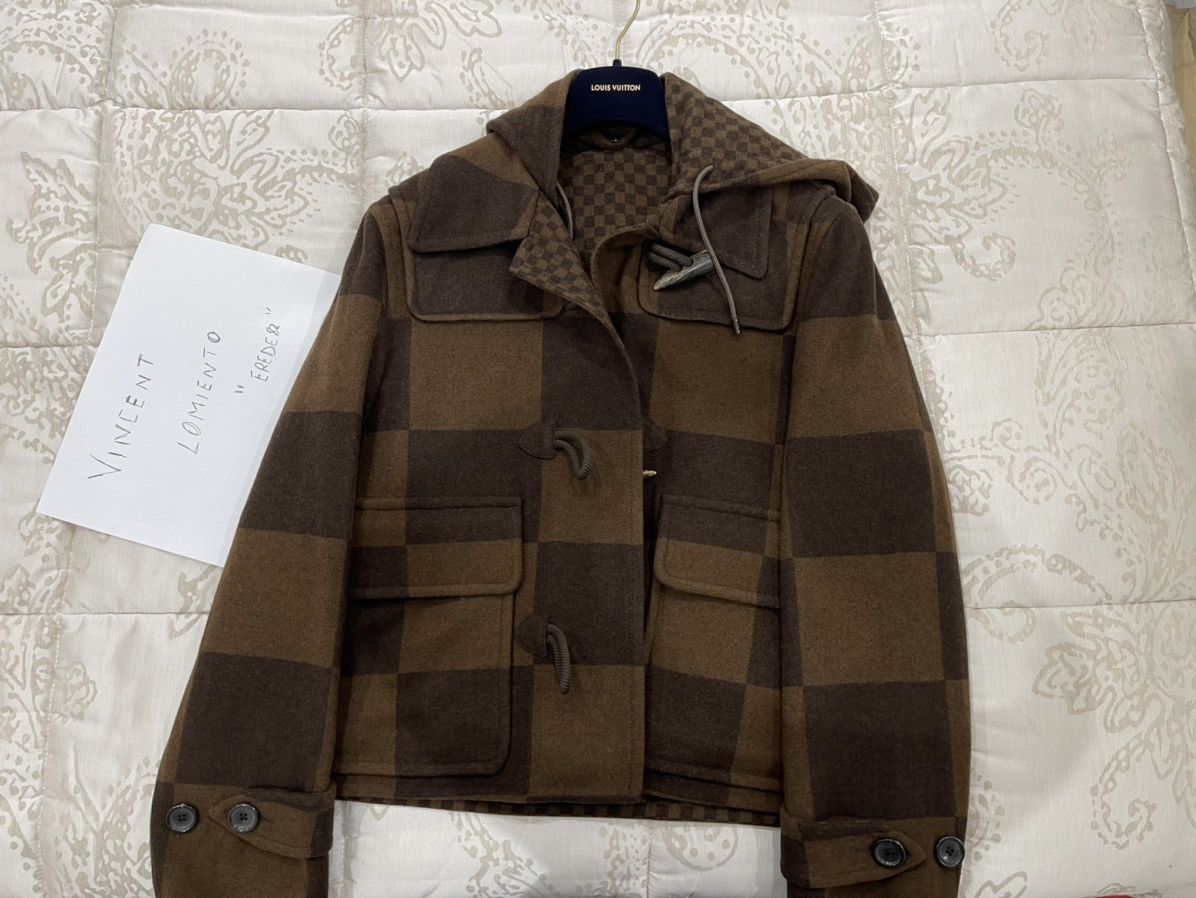 Louis Vuitton x Nigo Giant Damier Duffle Coat Chocolate