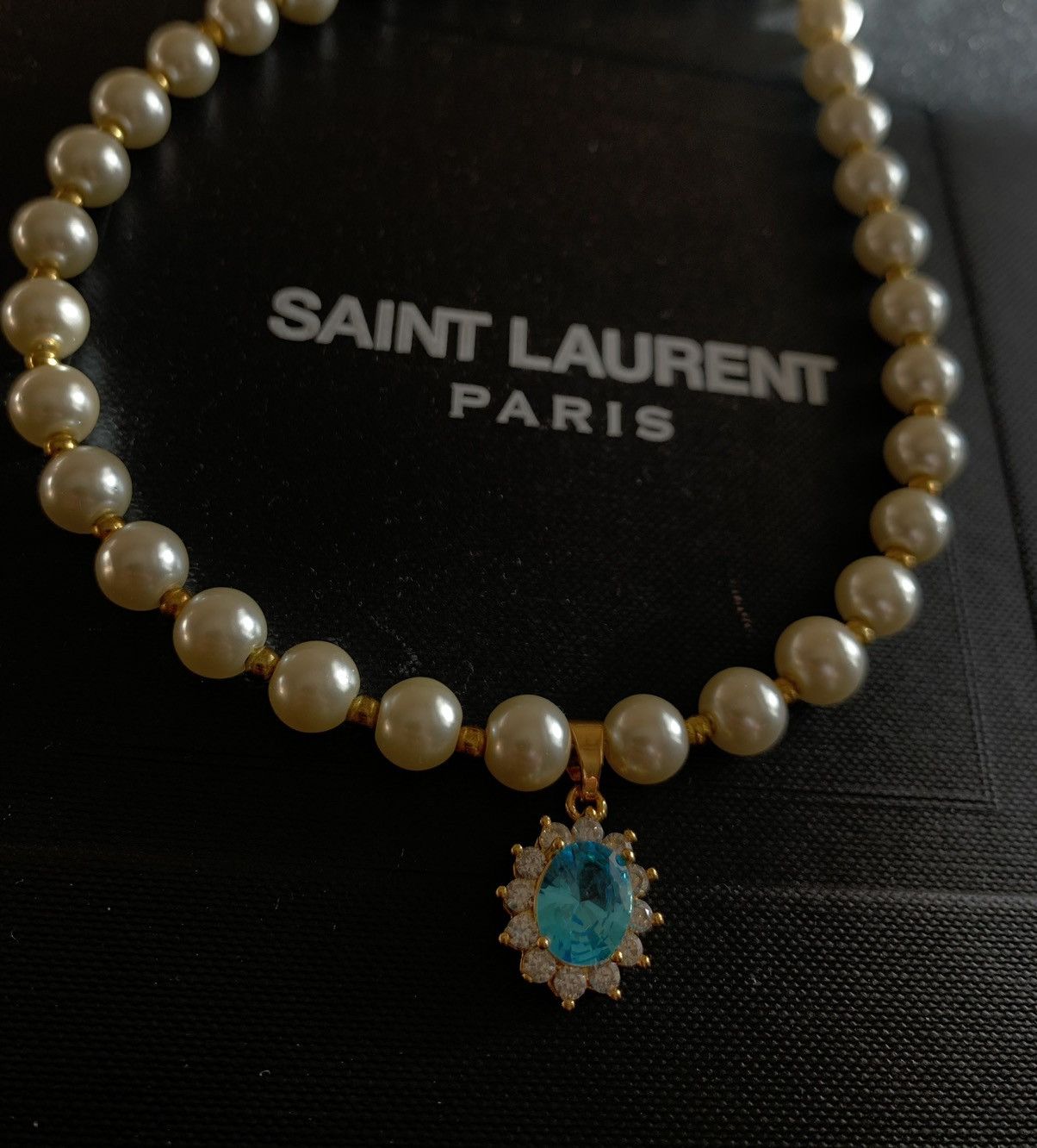 Japanese Brand 14K gold plated blue gemstone pearls Size ONE SIZE - 1 Thumbnail
