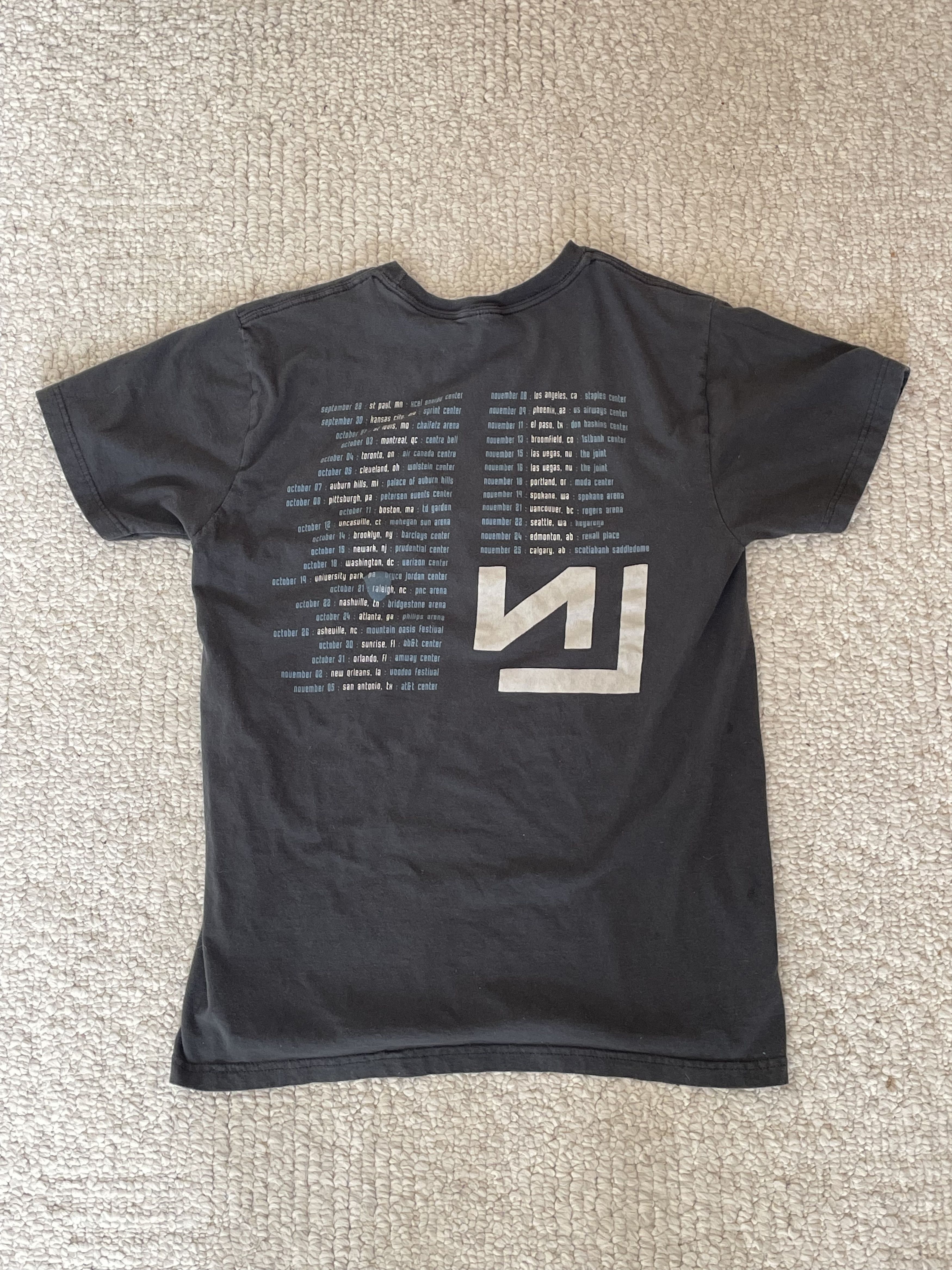 Vintage Nine Inch Nails 2013 Tension Tour Tee | Grailed