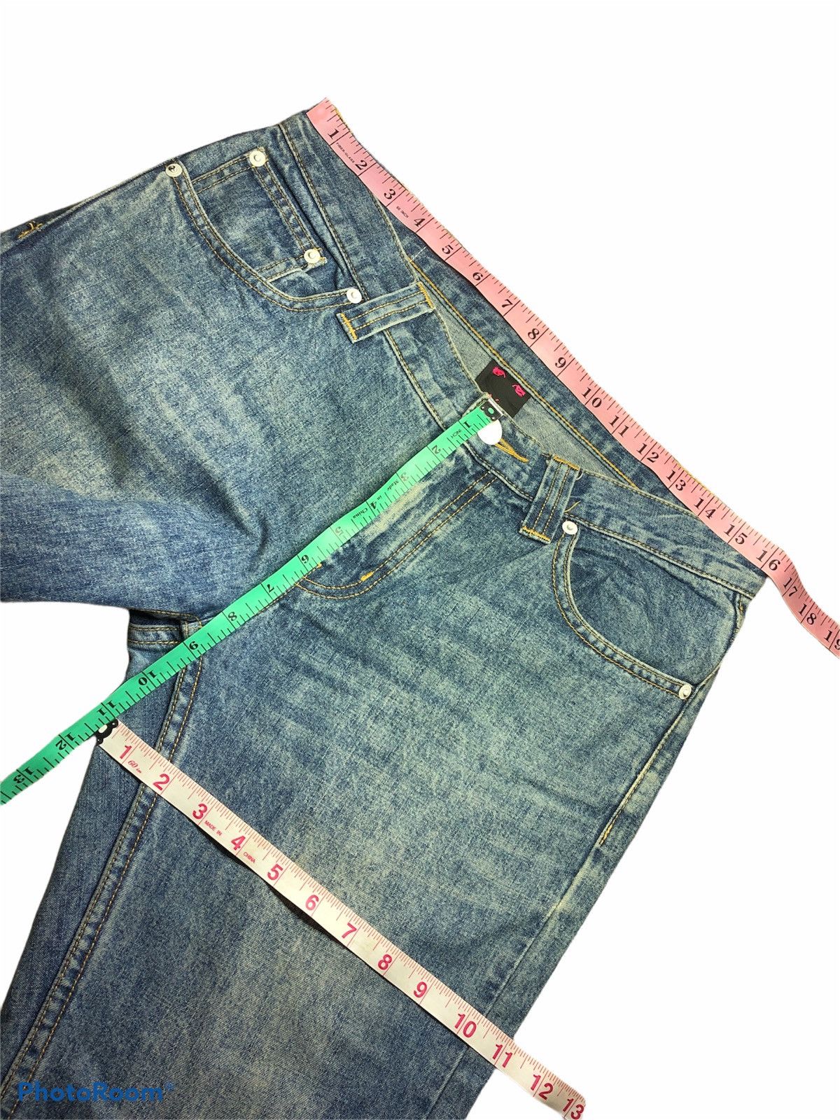 Hypebeast × Japanese Brand XGIRL SPELL OUT DENIM Size US 32 / EU 48 - 6 Thumbnail