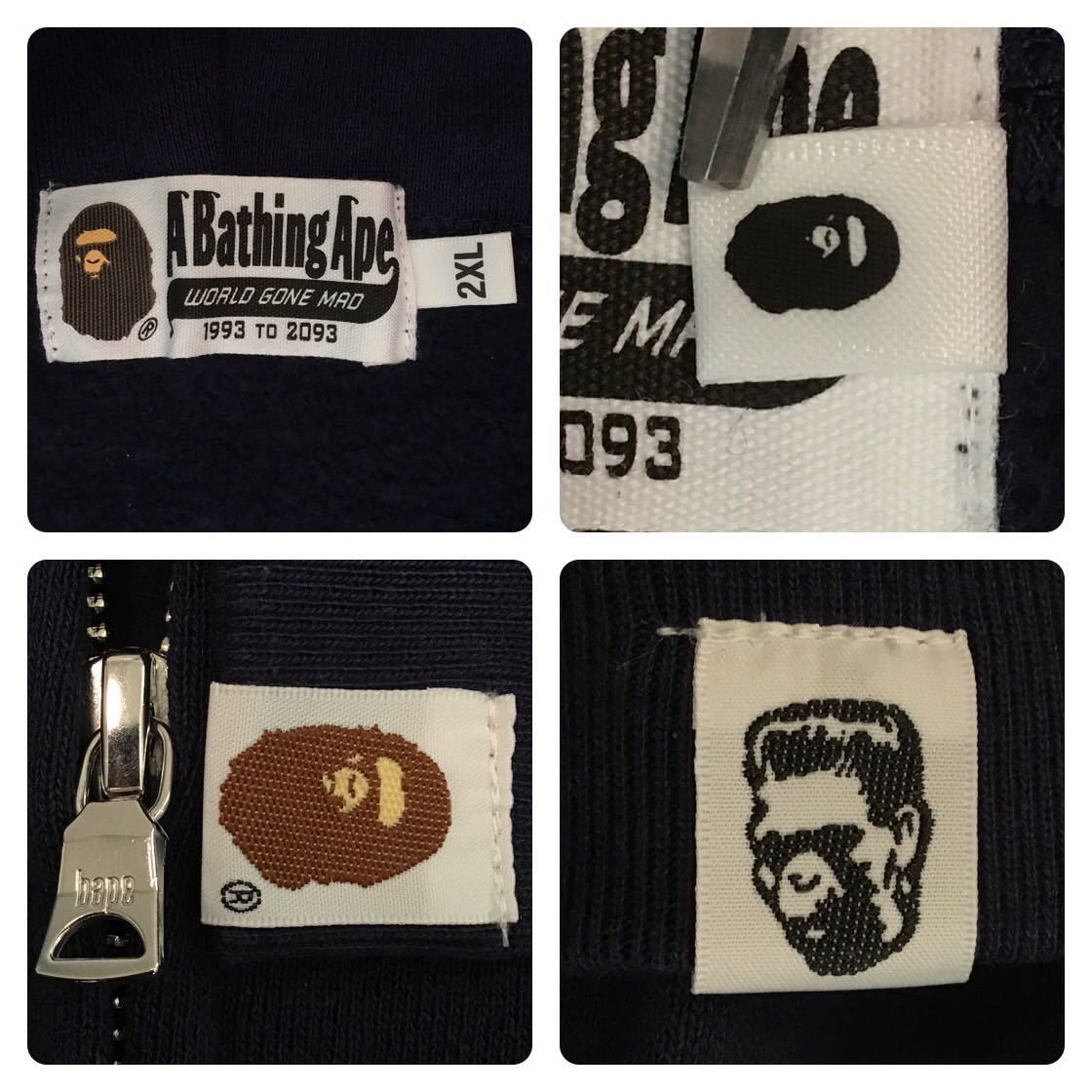 Bape 🔥2XL🔥 BAPE Shark full zip hoodie navy XXL Size US XXL / EU 58 / 5 - 7 Thumbnail