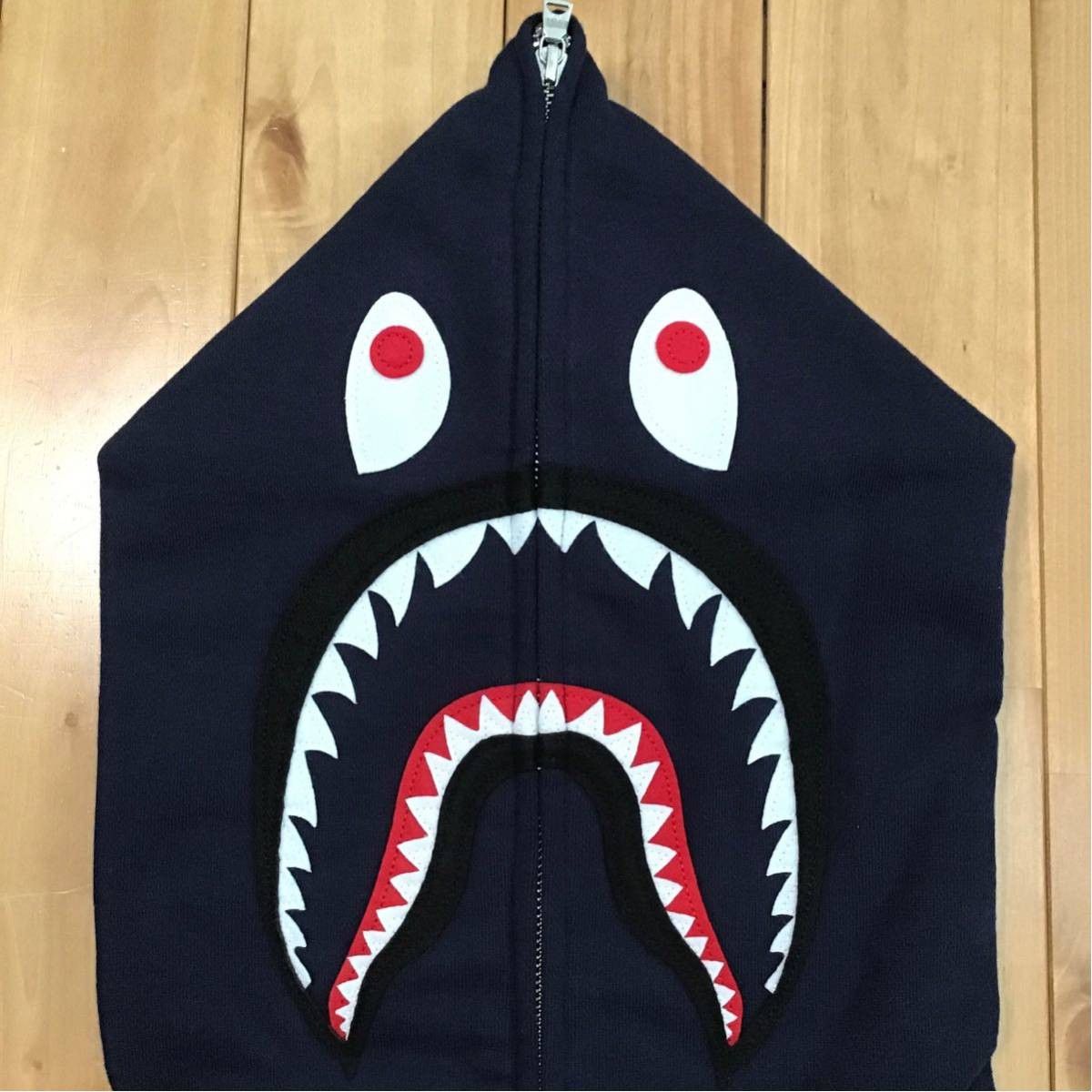 Bape 🔥2XL🔥 BAPE Shark full zip hoodie navy XXL Size US XXL / EU 58 / 5 - 2 Thumbnail