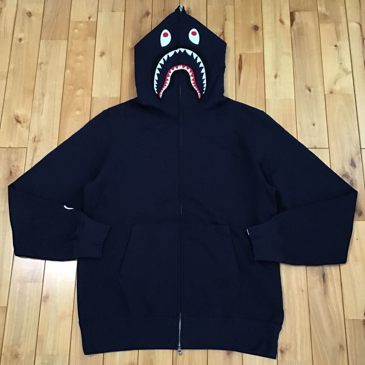 🔥2XL🔥 BAPE Shark full zip hoodie navy XXL