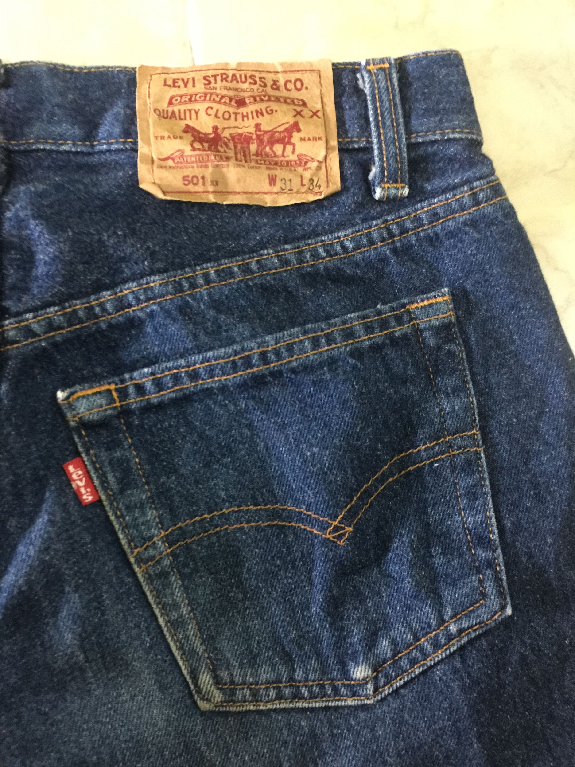 Levi's Vintage 90s Levis 501xx Button Fly Jeans Size US 29 - 8 Thumbnail