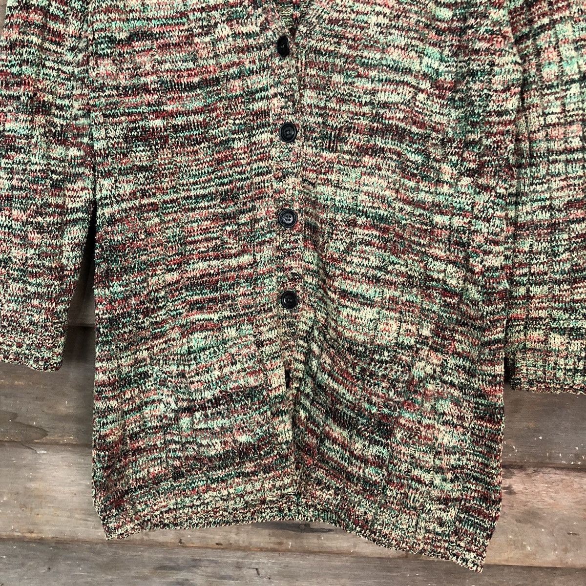 Homespun Knitwear DLL Deluxe Knitwear Multicolor rainbow cardigan japan #c688 Size US M / EU 48-50 / 2 - 8 Thumbnail