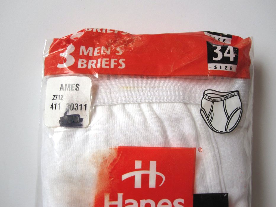 Vintage Hanes Tighty Whities 3 Pack Mens Briefs NOS 1997 Cotton USA