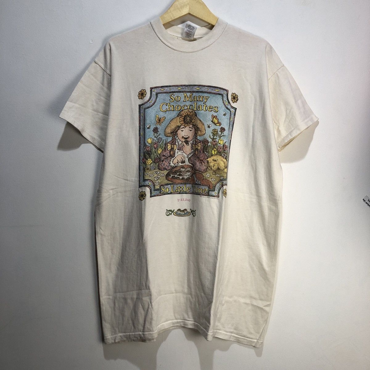 Vintage Vintage S.R Brady So Many Chicolates T-Shirt Size US XL / EU 56 / 4 - 1 Thumbnail