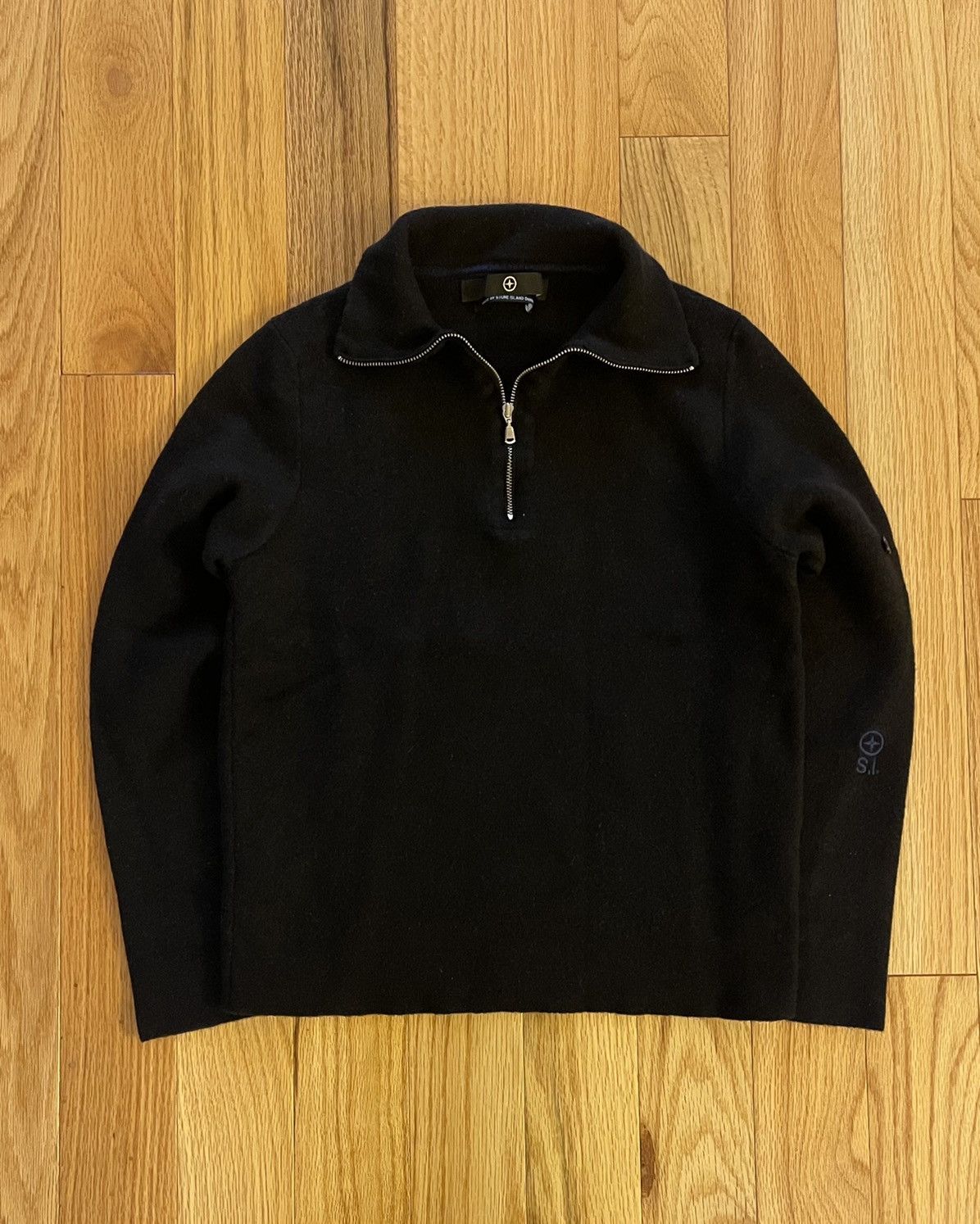 Stone Island Stone Island Quarter Zip Wool Badge Sweater | Grailed