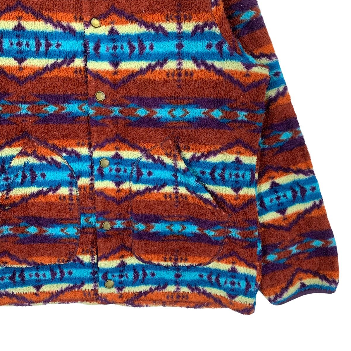Japanese Brand Vintage Bandana Navajo Wool Fleece Jacket Size US XL / EU 56 / 4 - 3 Thumbnail