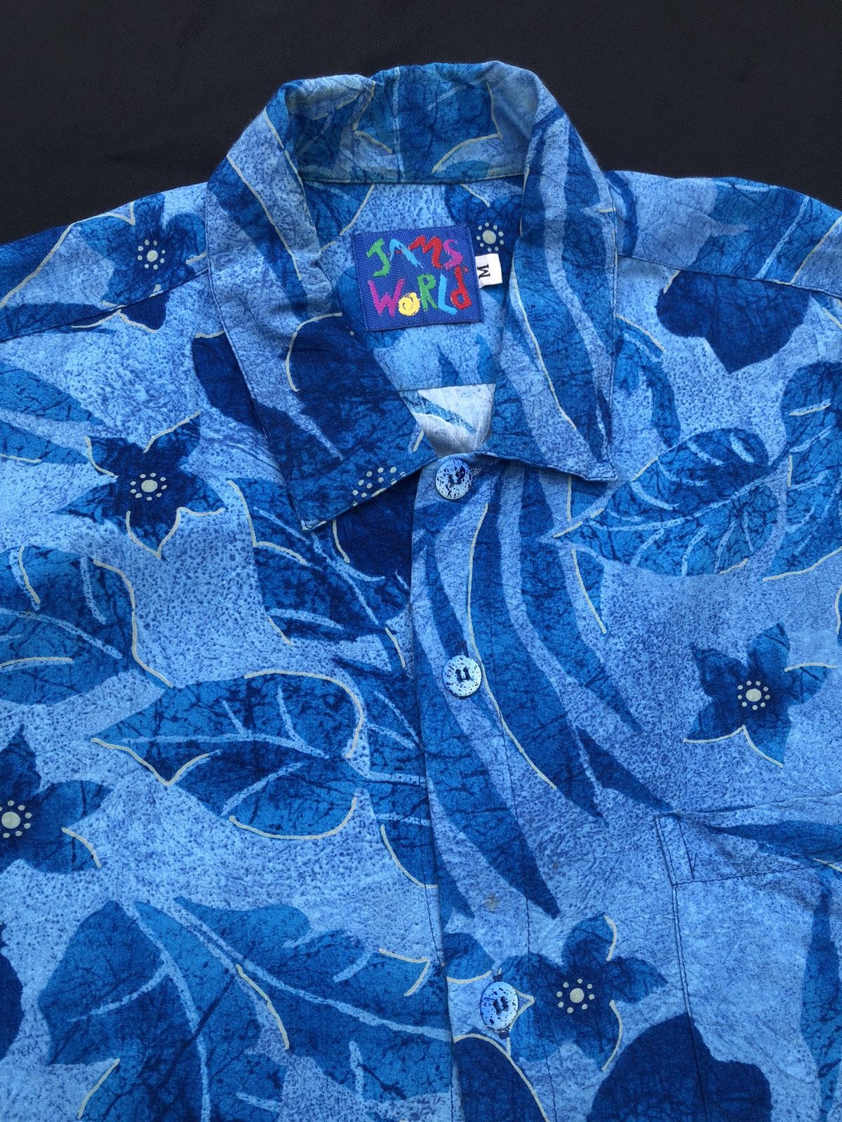 Jams World Vintage Jams World 100% Rayon Blue Hawaiian Shirt Size US M / EU 48-50 / 2 - 3 Thumbnail