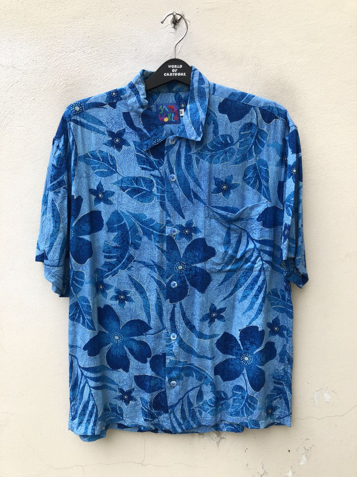 Jams World Vintage Jams World 100% Rayon Blue Hawaiian Shirt Size US M / EU 48-50 / 2 - 15 Thumbnail