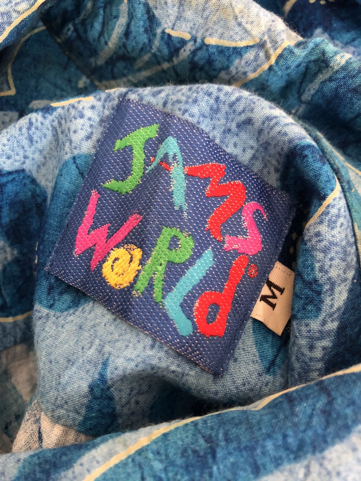 Jams World Vintage Jams World 100% Rayon Blue Hawaiian Shirt Size US M / EU 48-50 / 2 - 17 Thumbnail