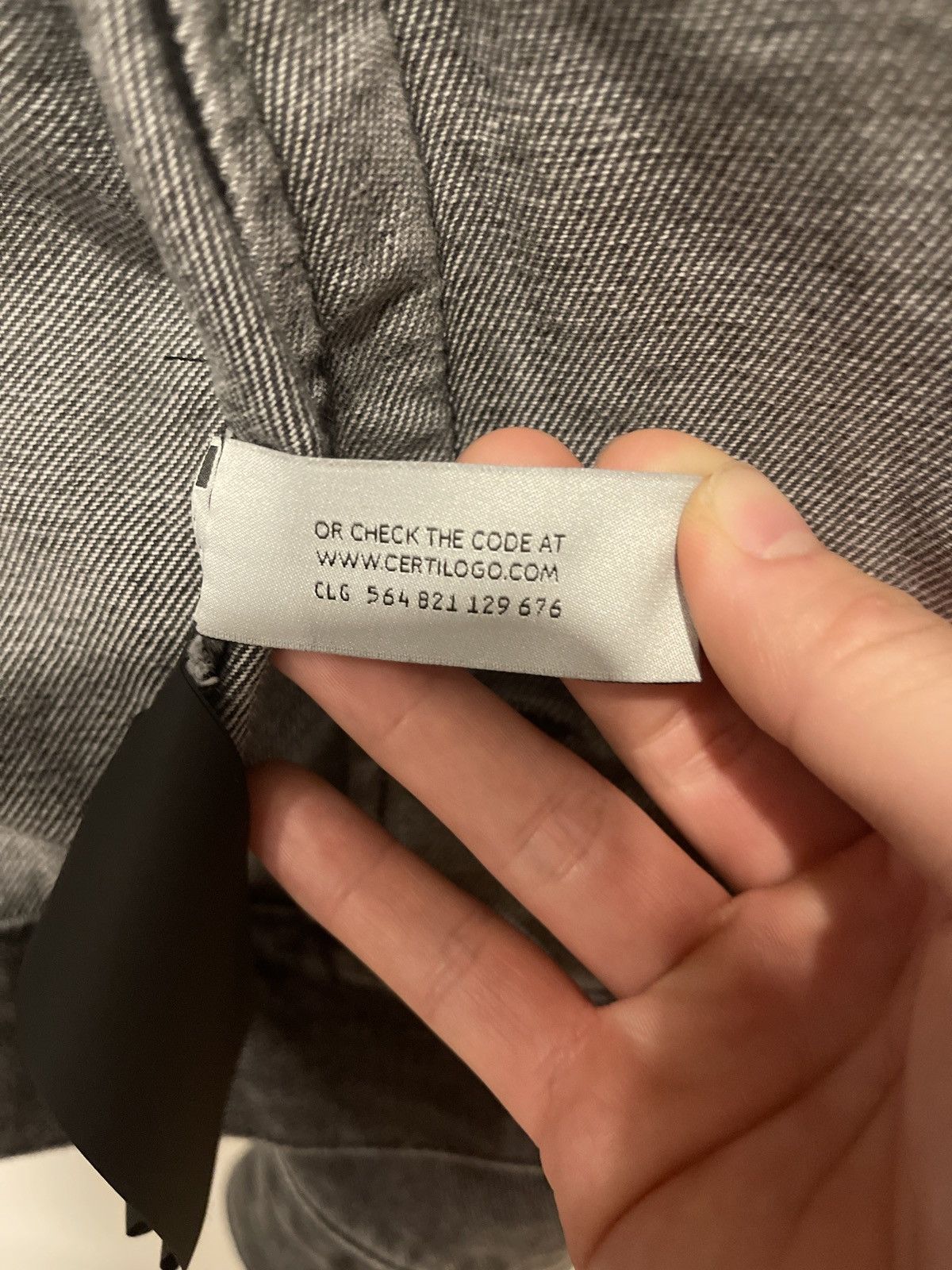 Palm Angels PALM ANGELS Printed Back Logo Black Wash Denim Jacket Size US S / EU 44-46 / 1 - 6 Thumbnail