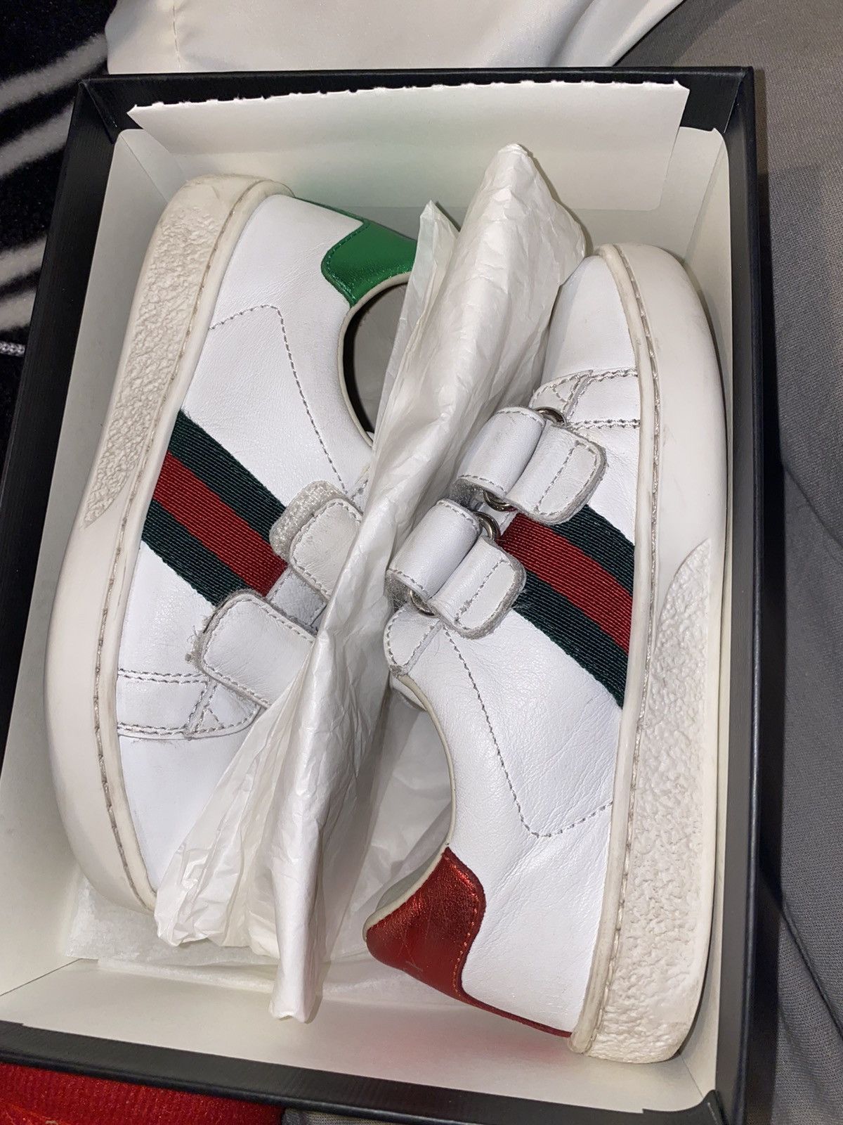 Gucci Gucci Toddler Leather Sneaker Size US 9 / EU 42 - 2 Thumbnail