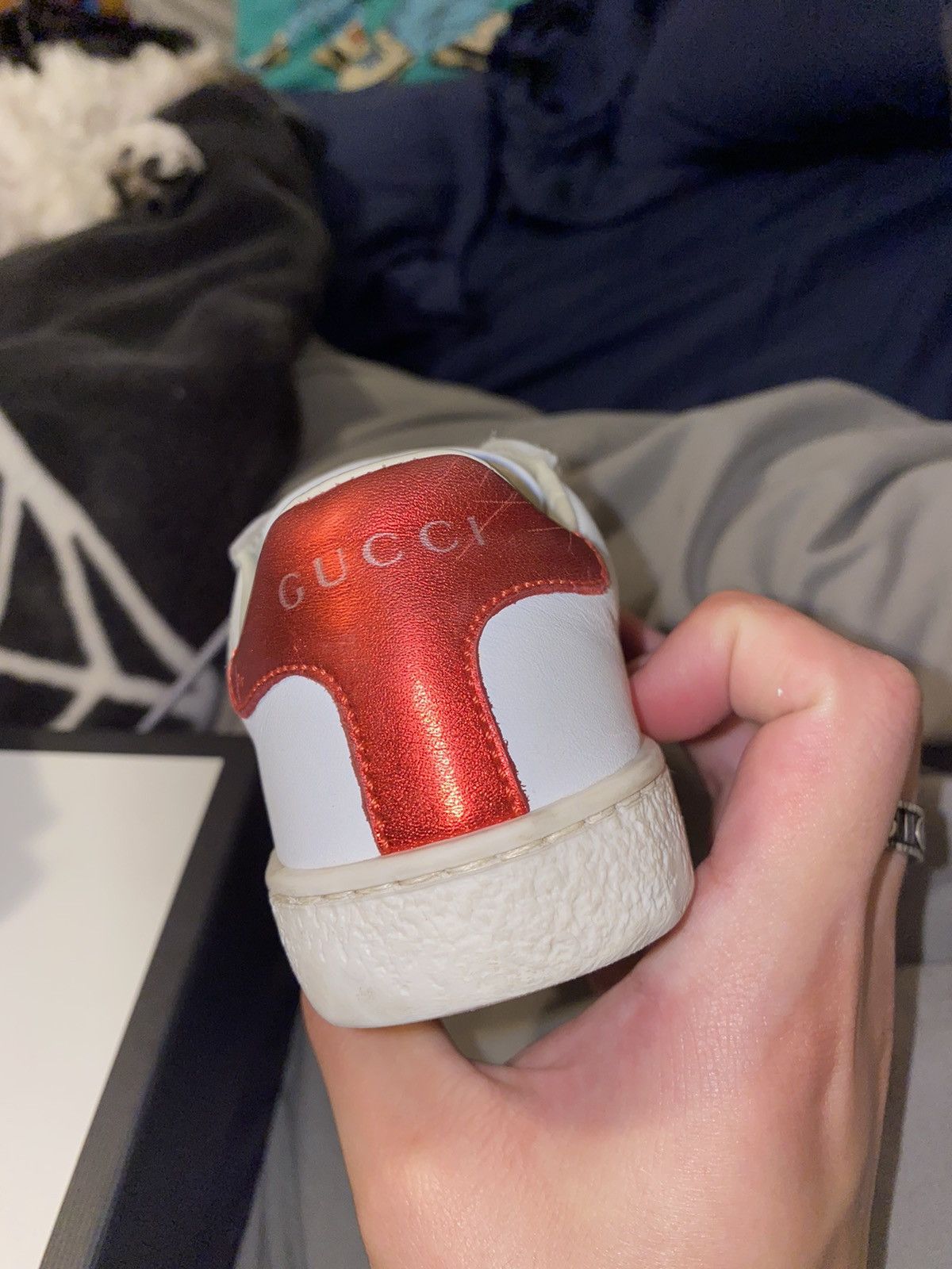 Gucci Gucci Toddler Leather Sneaker Size US 9 / EU 42 - 3 Thumbnail