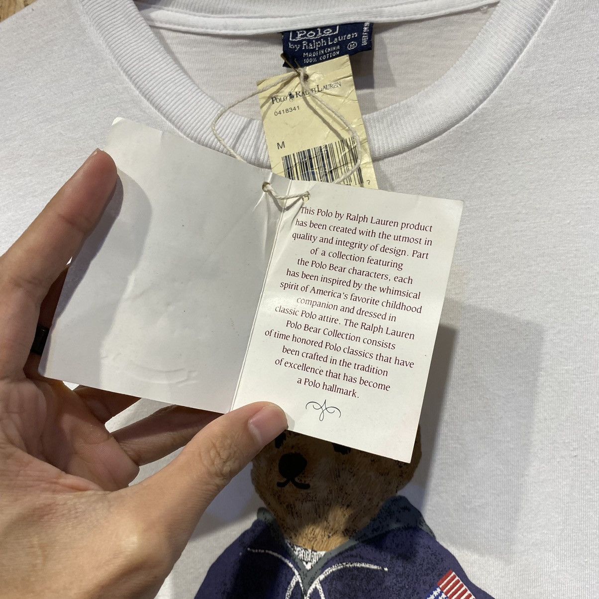 Polo Ralph Lauren × Vintage VINTAGE DEADSTOCK‼️Polo Bear By Ralph Lauren T-Shirt Size US L / EU 52-54 / 3 - 5 Thumbnail