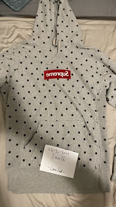 Supreme comme des garcons hoodie polka dot on sale