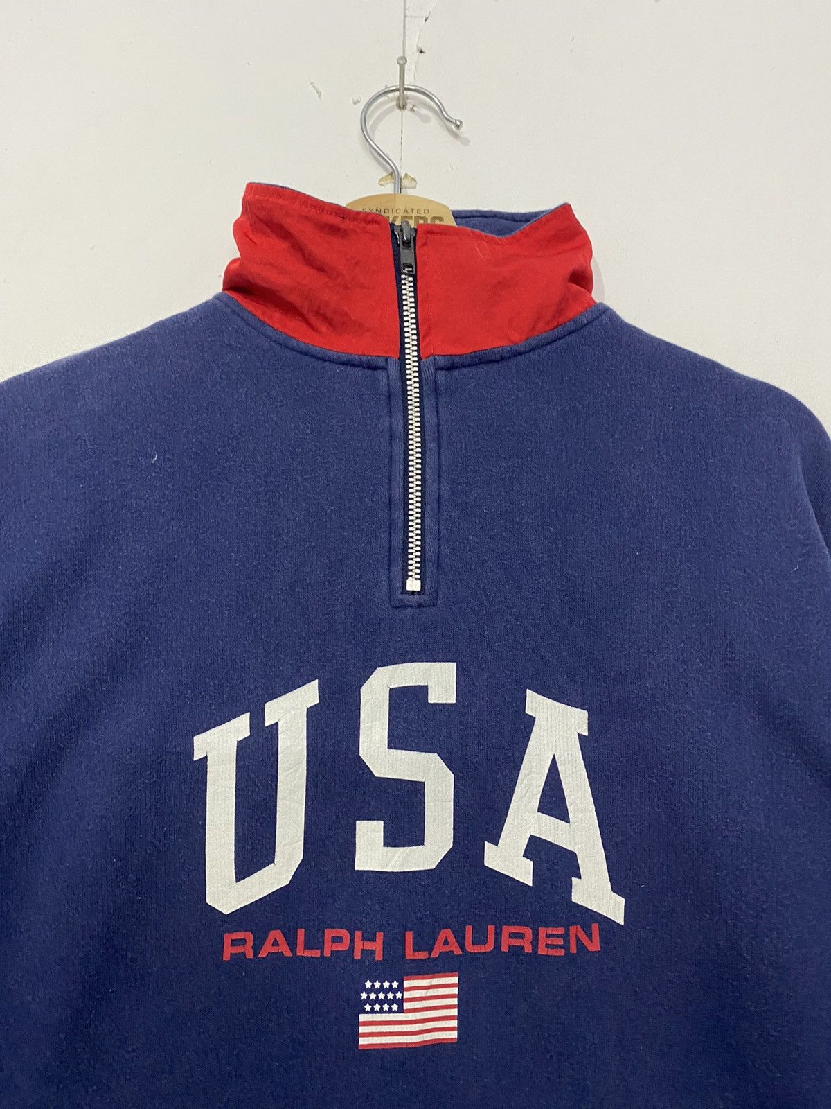 Ralph Lauren Vintage Ralph Lauren USA Halfzipper Spellout Biglogo Large Size US L / EU 52-54 / 3 - 3 Thumbnail