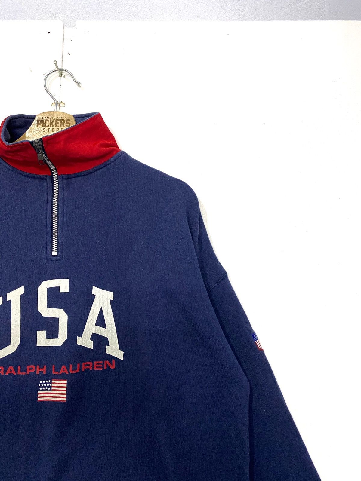 Ralph Lauren Vintage Ralph Lauren USA Halfzipper Spellout Biglogo Large Size US L / EU 52-54 / 3 - 4 Thumbnail