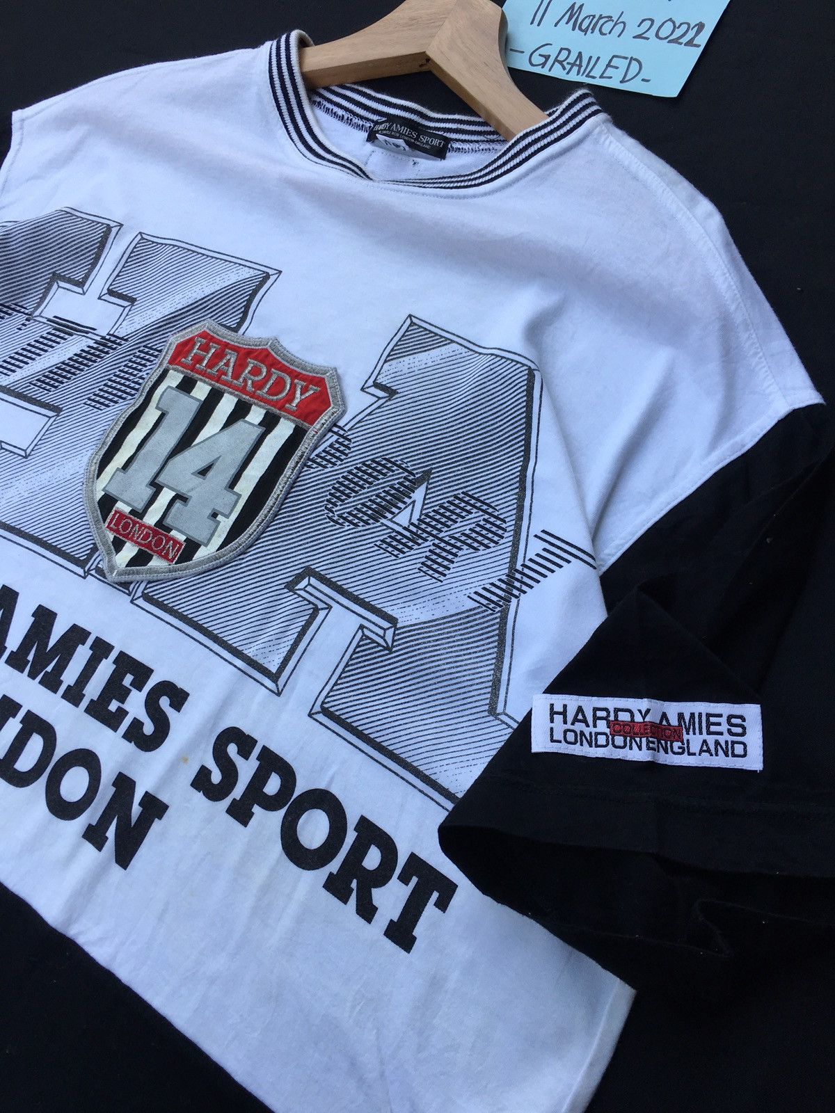 Vintage Rare Hardy Amies Sport London Tshirt