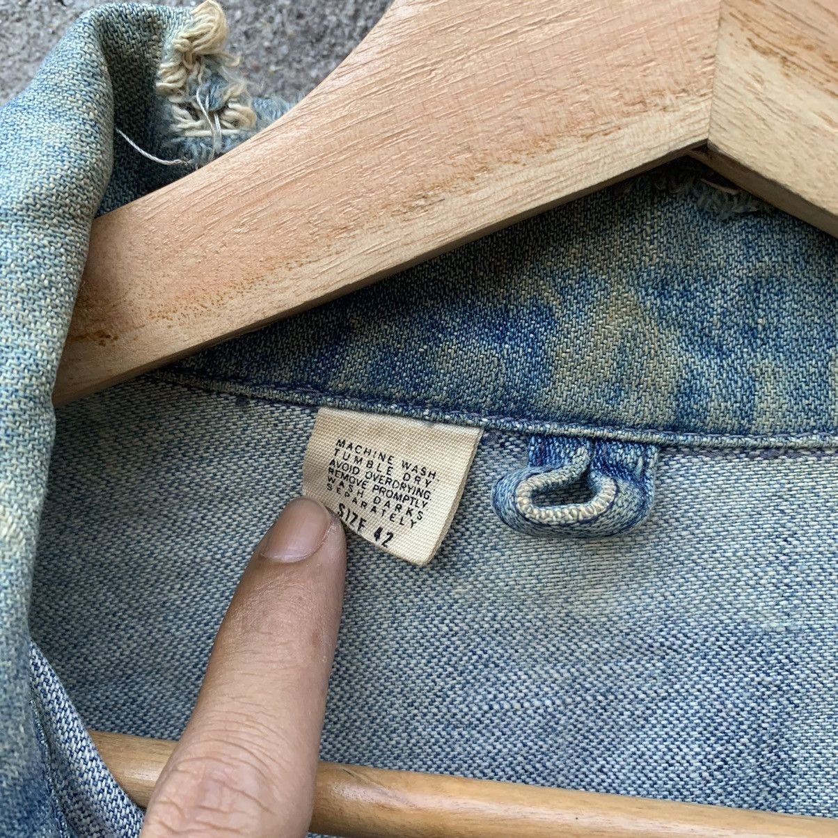 Vintage DESTROYED🔥Vintage 80’s Mavericks Denim Trucker Jacket Size US M / EU 48-50 / 2 - 10 Thumbnail