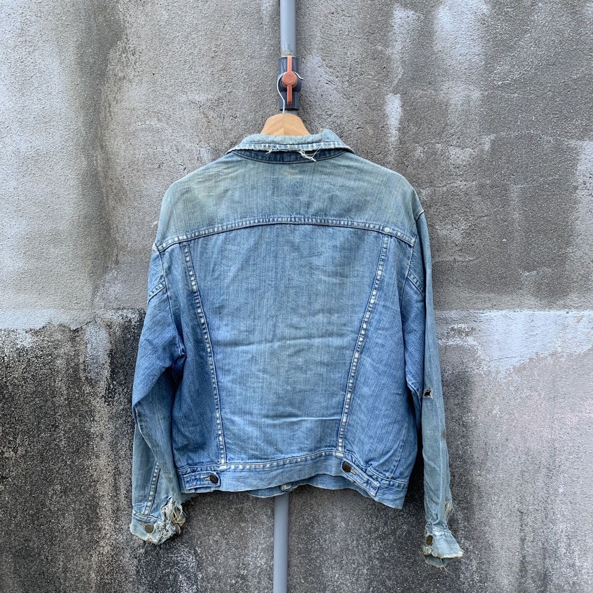 Vintage DESTROYED🔥Vintage 80’s Mavericks Denim Trucker Jacket Size US M / EU 48-50 / 2 - 11 Thumbnail