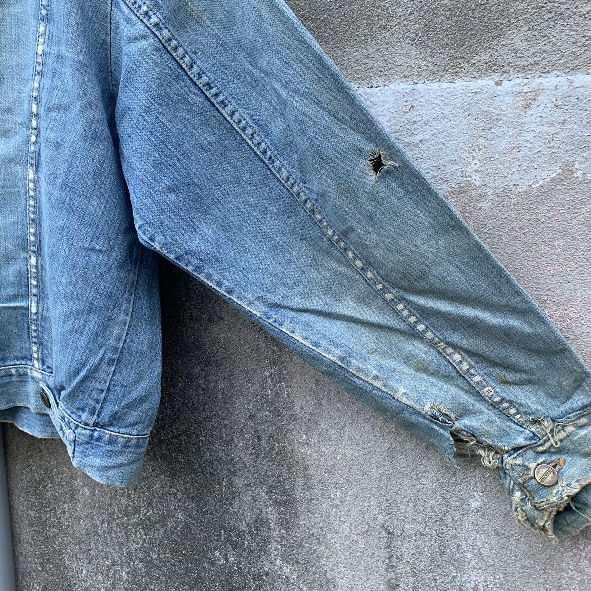 Vintage DESTROYED🔥Vintage 80’s Mavericks Denim Trucker Jacket Size US M / EU 48-50 / 2 - 16 Thumbnail