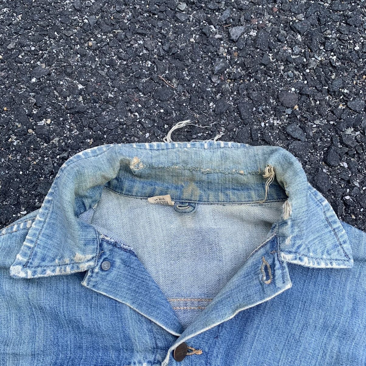 Vintage DESTROYED🔥Vintage 80’s Mavericks Denim Trucker Jacket Size US M / EU 48-50 / 2 - 18 Thumbnail