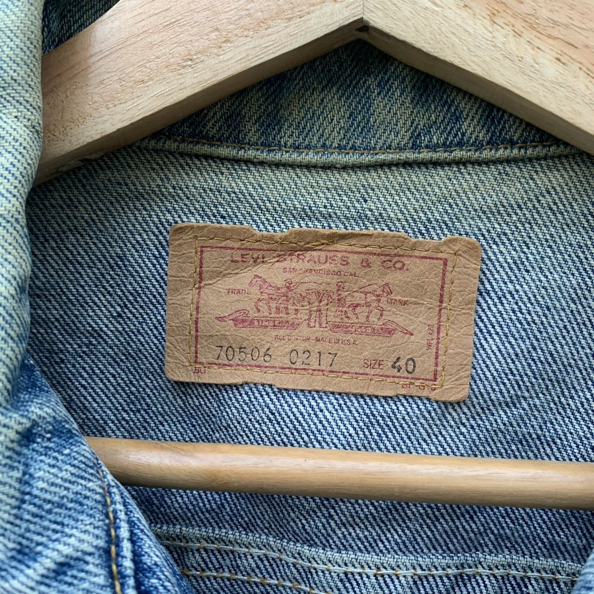 Levi's × Levi's Vintage Clothing × Vintage Vintage 1980’s Vintage LEVI’S Denim Trucker Jacket Size US M / EU 48-50 / 2 - 6 Thumbnail