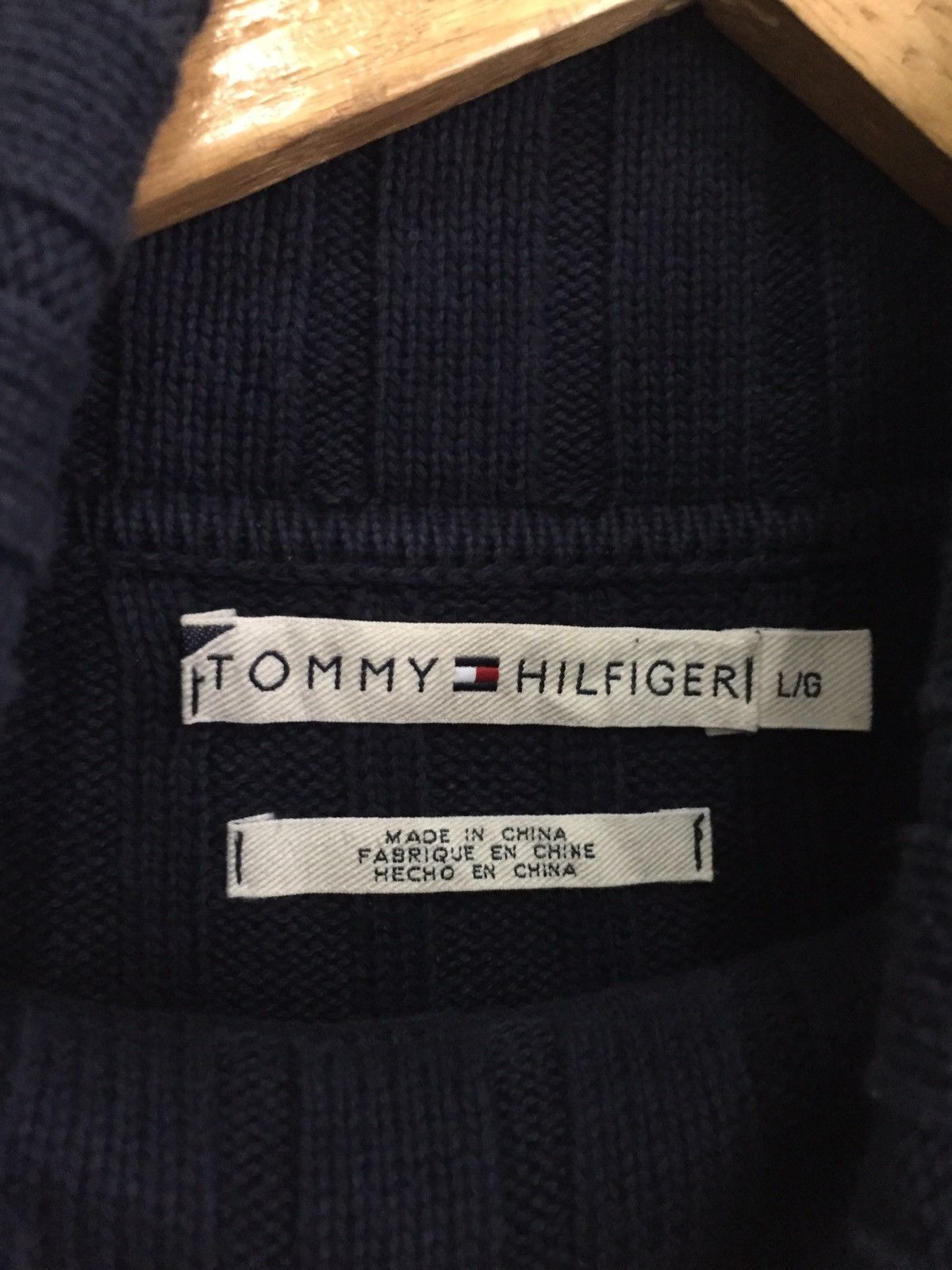 Tommy Hilfiger Chest Trademark Flag Logo Turtle Neck Knitwear Jumper Size US M / EU 48-50 / 2 - 5 Thumbnail