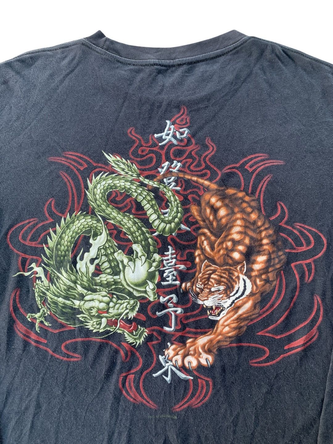 If Six Was Nine Vintage Guardians Of Paradise Dragon & Tiger Long Sleeve Size US XL / EU 56 / 4 - 3 Thumbnail
