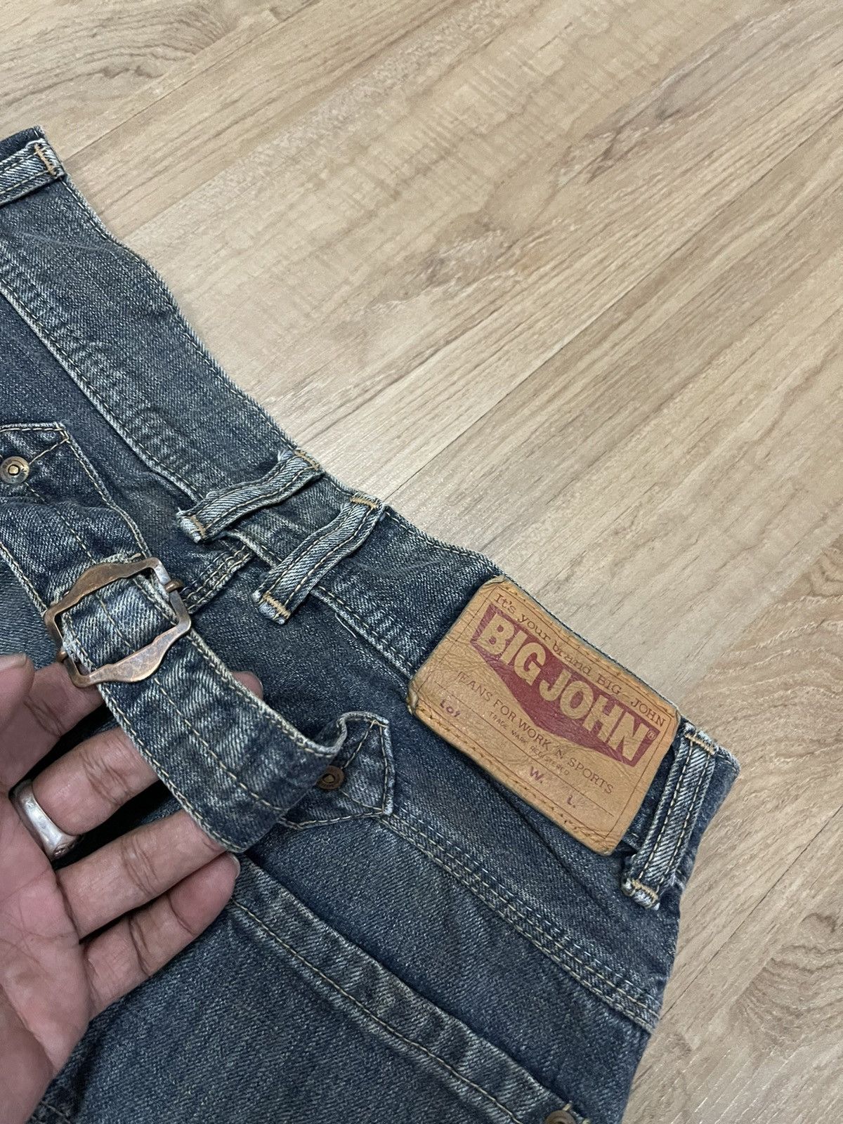 Vintage Vintage Big John buckle back carpenter denim Size US 30 / EU 46 - 7 Thumbnail