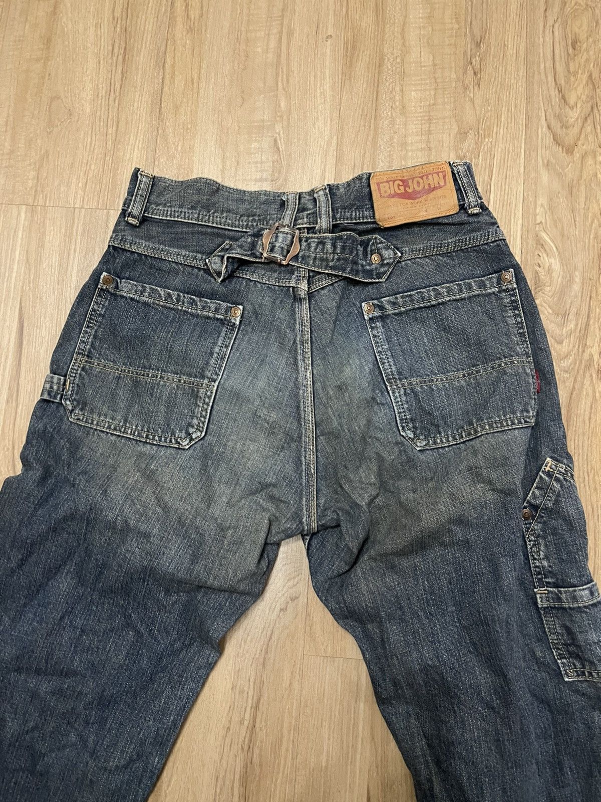 Vintage Vintage Big John buckle back carpenter denim Size US 30 / EU 46 - 6 Thumbnail