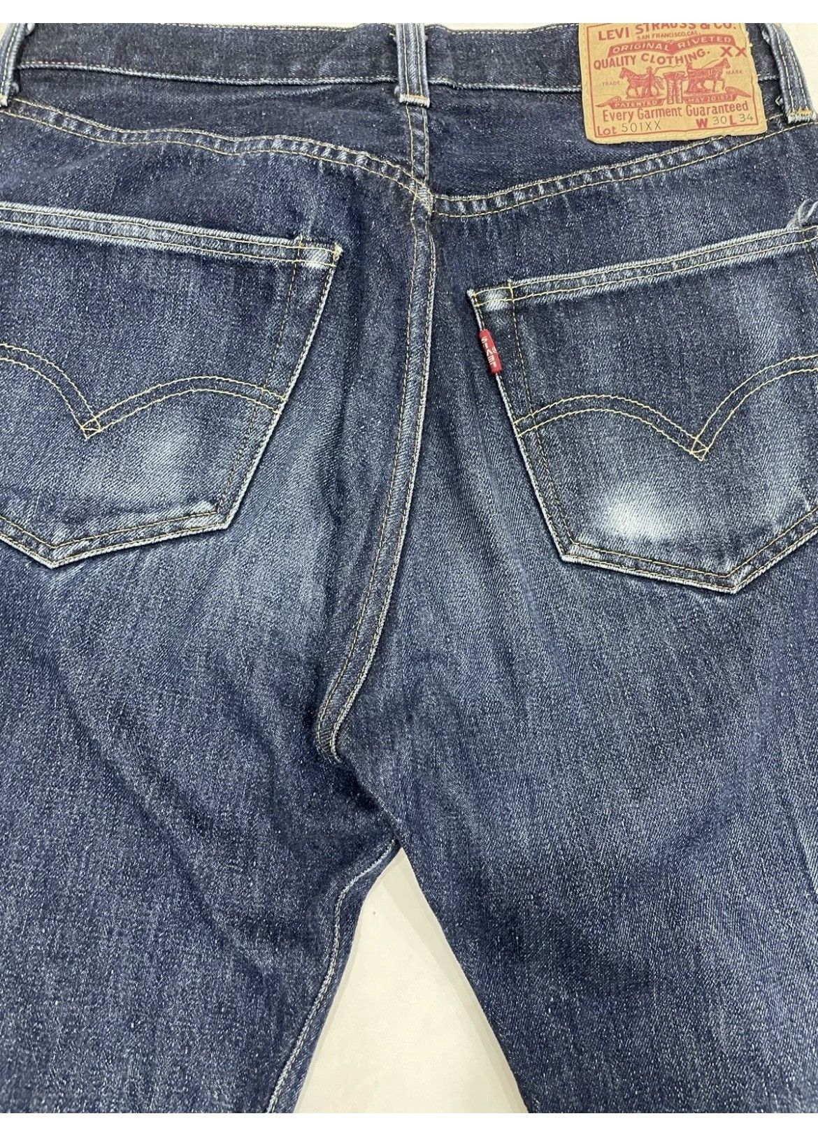 Levi's Levis 501XX Reproduction hidden rivet redline 30X34 V-Stich Size US 30 / EU 46 - 10 Thumbnail