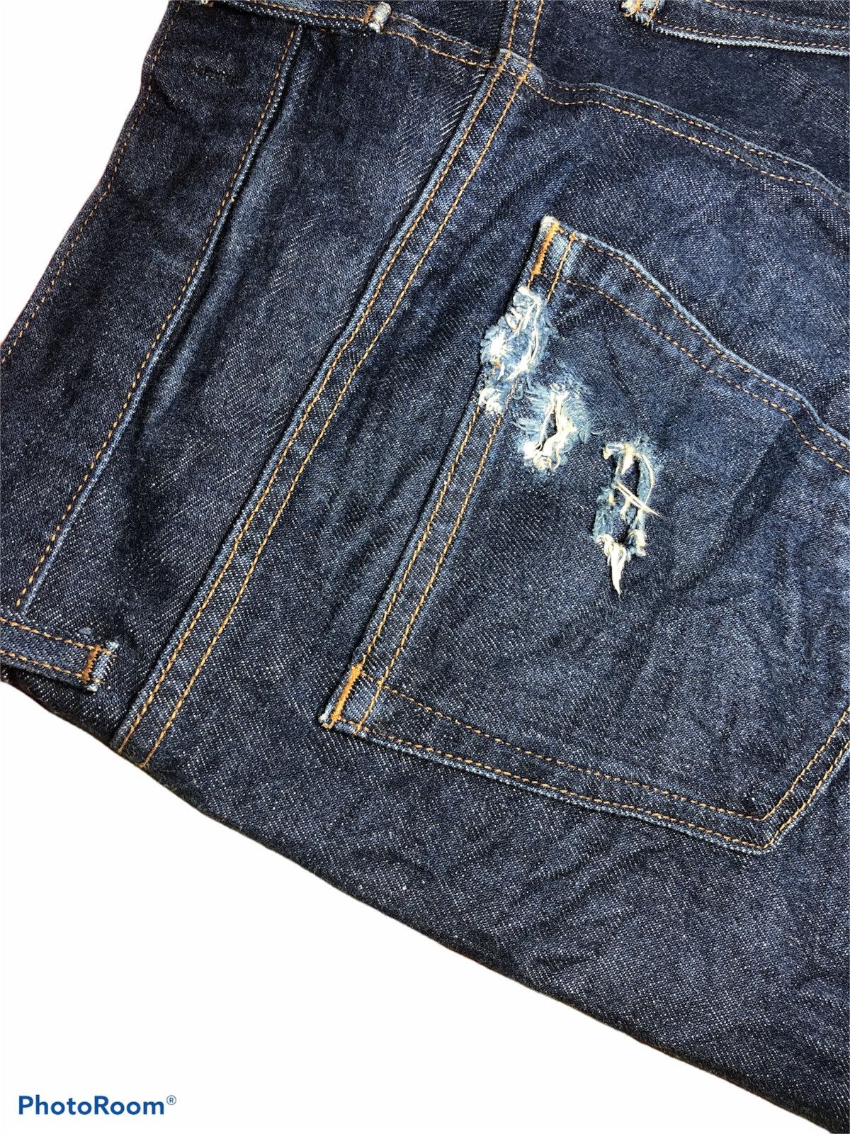 Uniqlo DISTRESSED CROPPED REDLINE SELVEDGE DENIM by Uniqlo Size US 32 / EU 48 - 10 Thumbnail