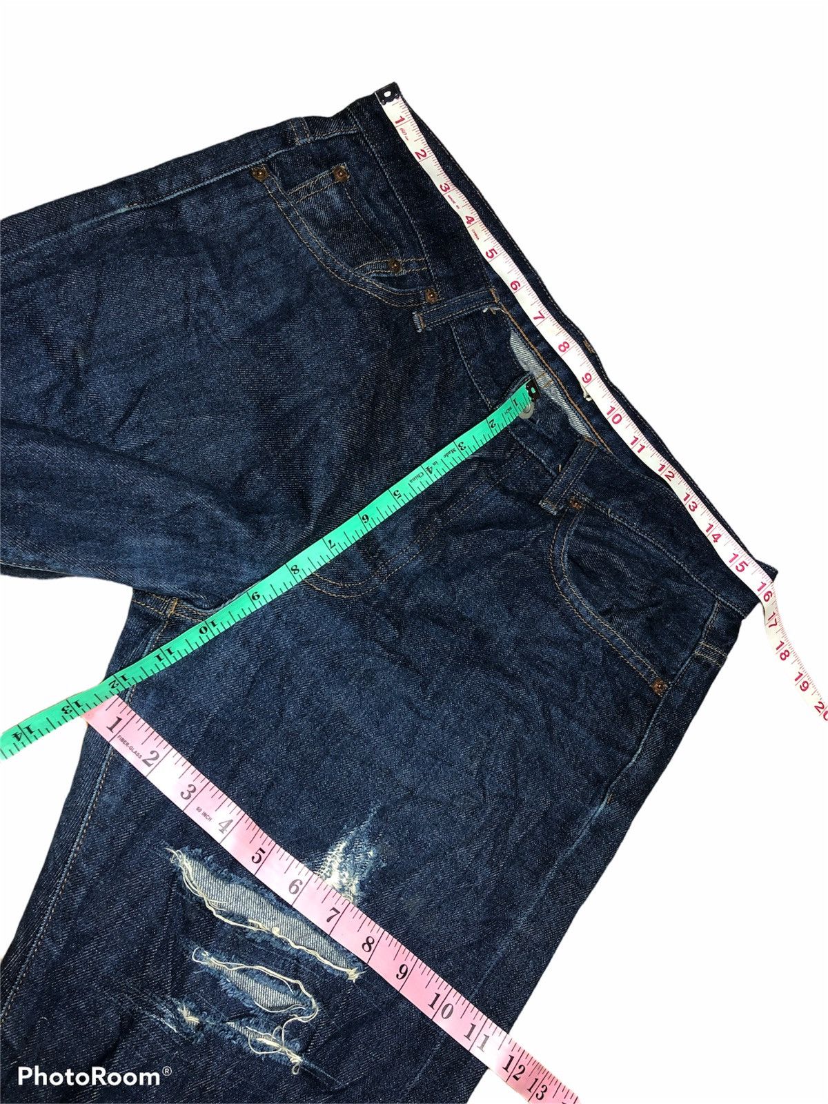 Uniqlo DISTRESSED CROPPED REDLINE SELVEDGE DENIM by Uniqlo Size US 32 / EU 48 - 13 Thumbnail