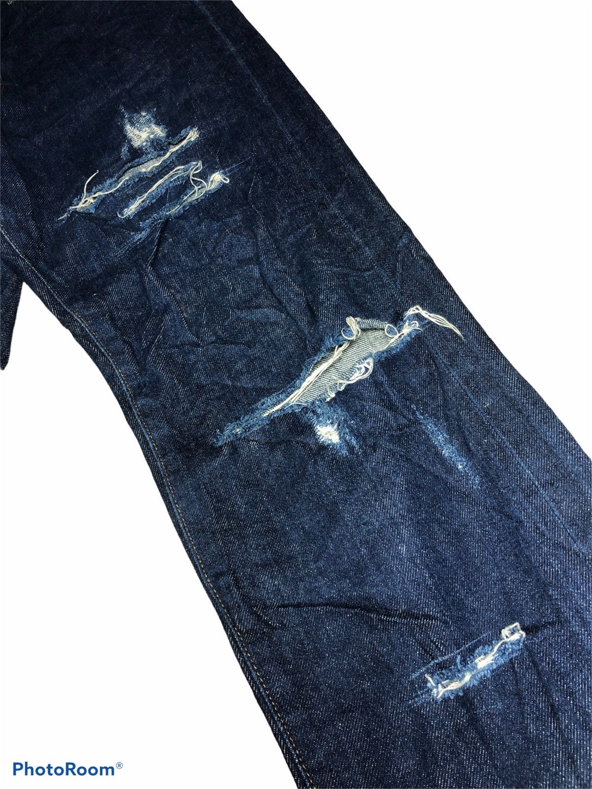 Uniqlo DISTRESSED CROPPED REDLINE SELVEDGE DENIM by Uniqlo Size US 32 / EU 48 - 4 Thumbnail