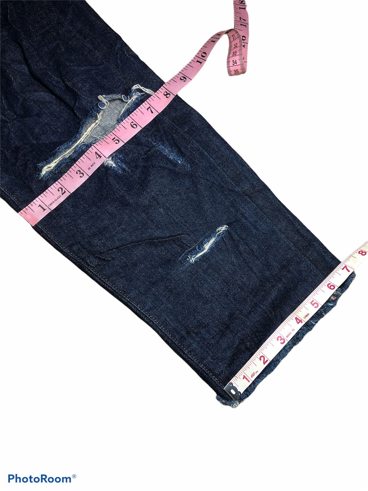 Uniqlo DISTRESSED CROPPED REDLINE SELVEDGE DENIM by Uniqlo Size US 32 / EU 48 - 12 Thumbnail