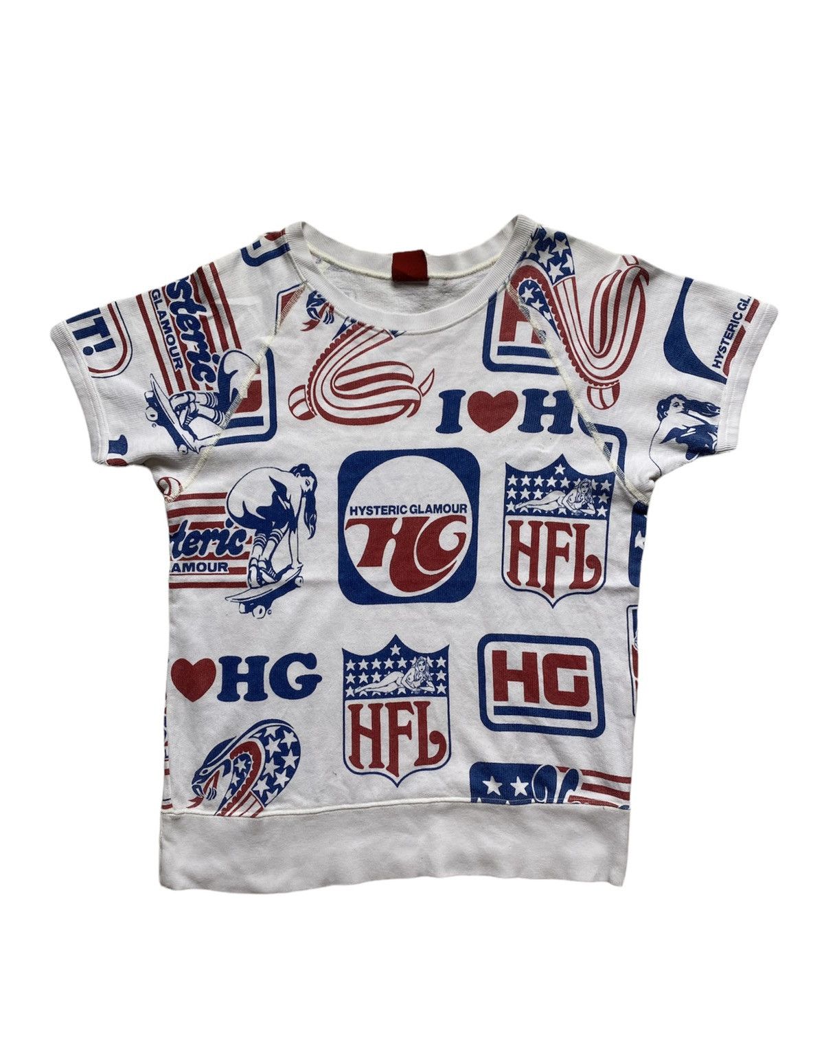 Hysteric Glamour 90s HG FUCK IT All logo crewneck | Grailed 