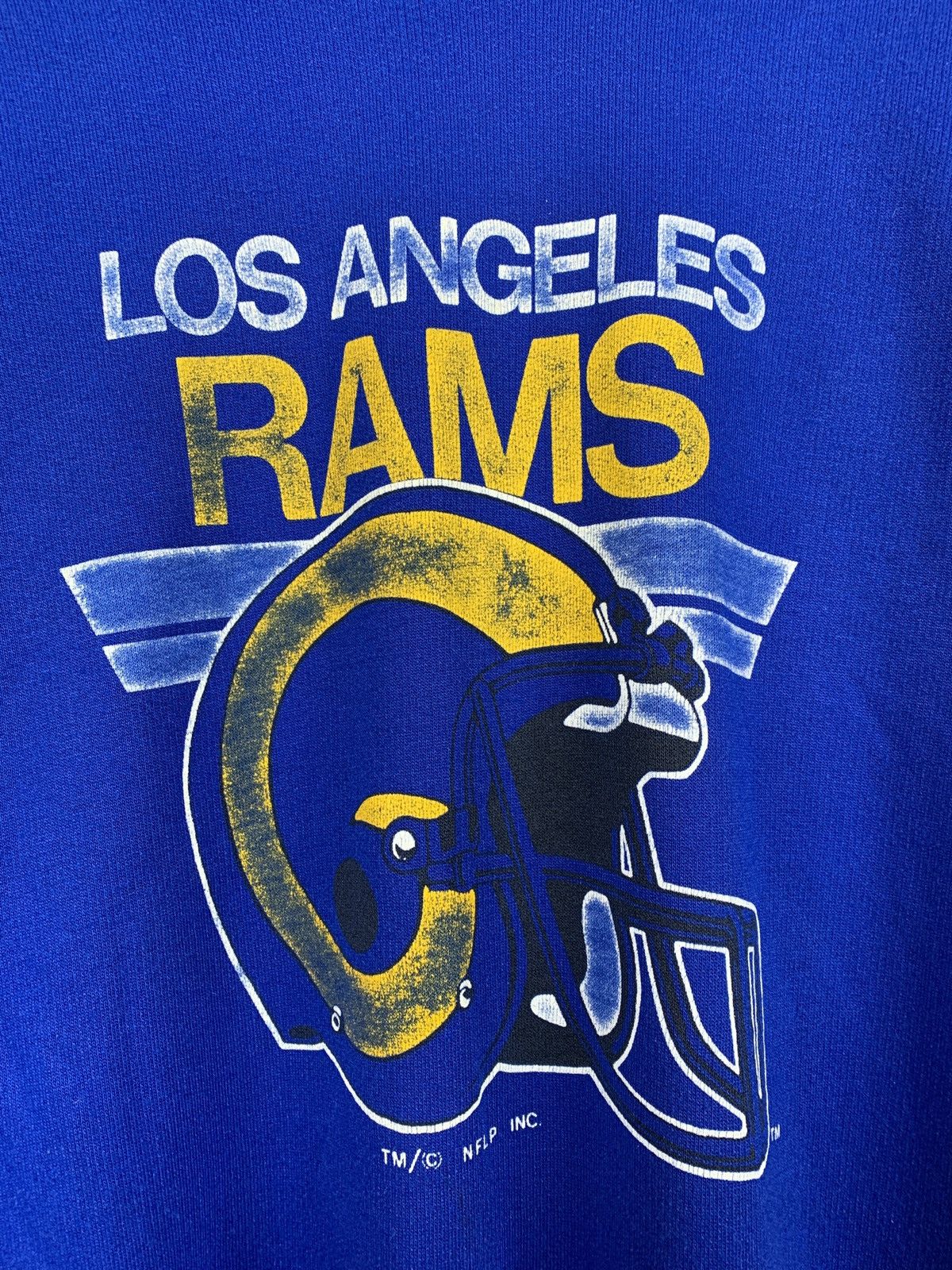 NFL 80s Vintage Los Angeles Rams NFL Blue Sweatshirt Size US M / EU 48-50 / 2 - 7 Thumbnail