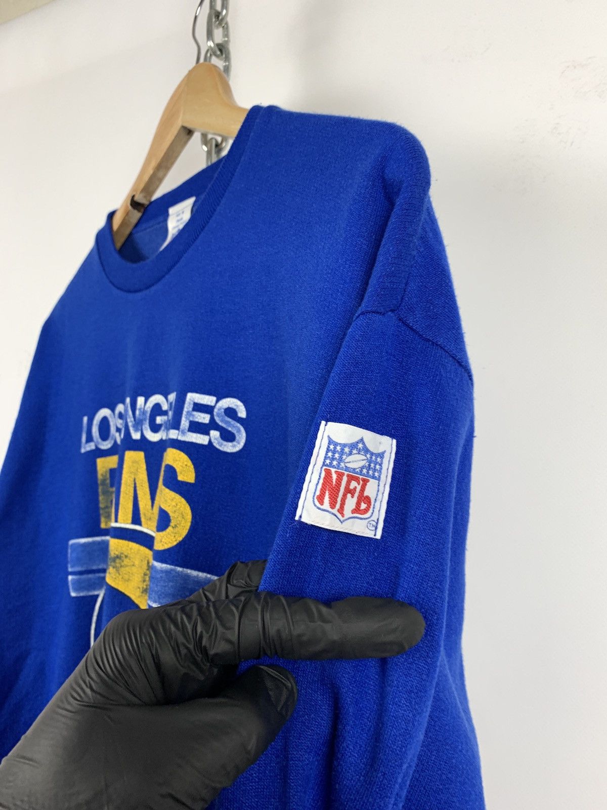 NFL 80s Vintage Los Angeles Rams NFL Blue Sweatshirt Size US M / EU 48-50 / 2 - 4 Thumbnail