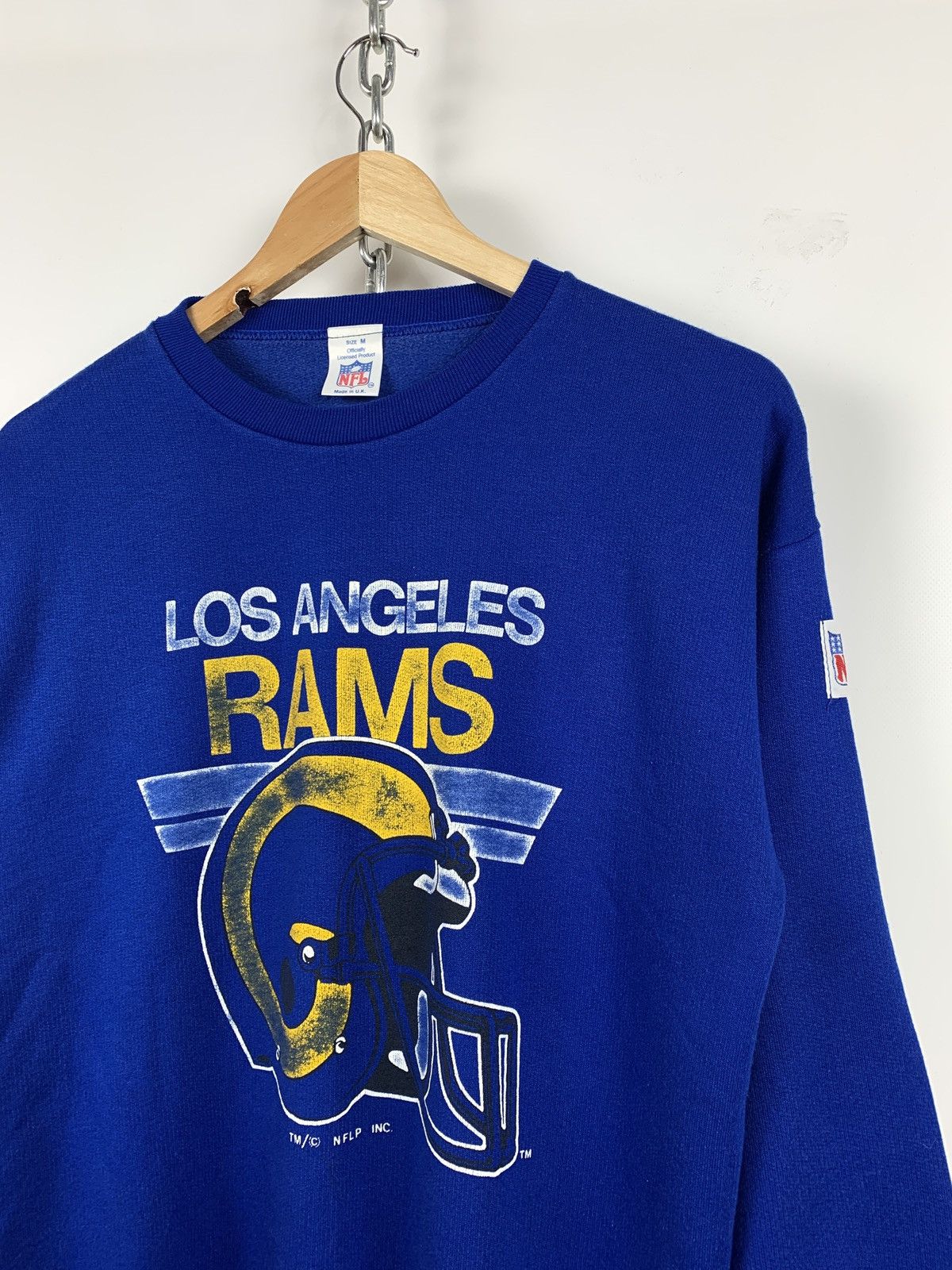 NFL 80s Vintage Los Angeles Rams NFL Blue Sweatshirt Size US M / EU 48-50 / 2 - 3 Thumbnail