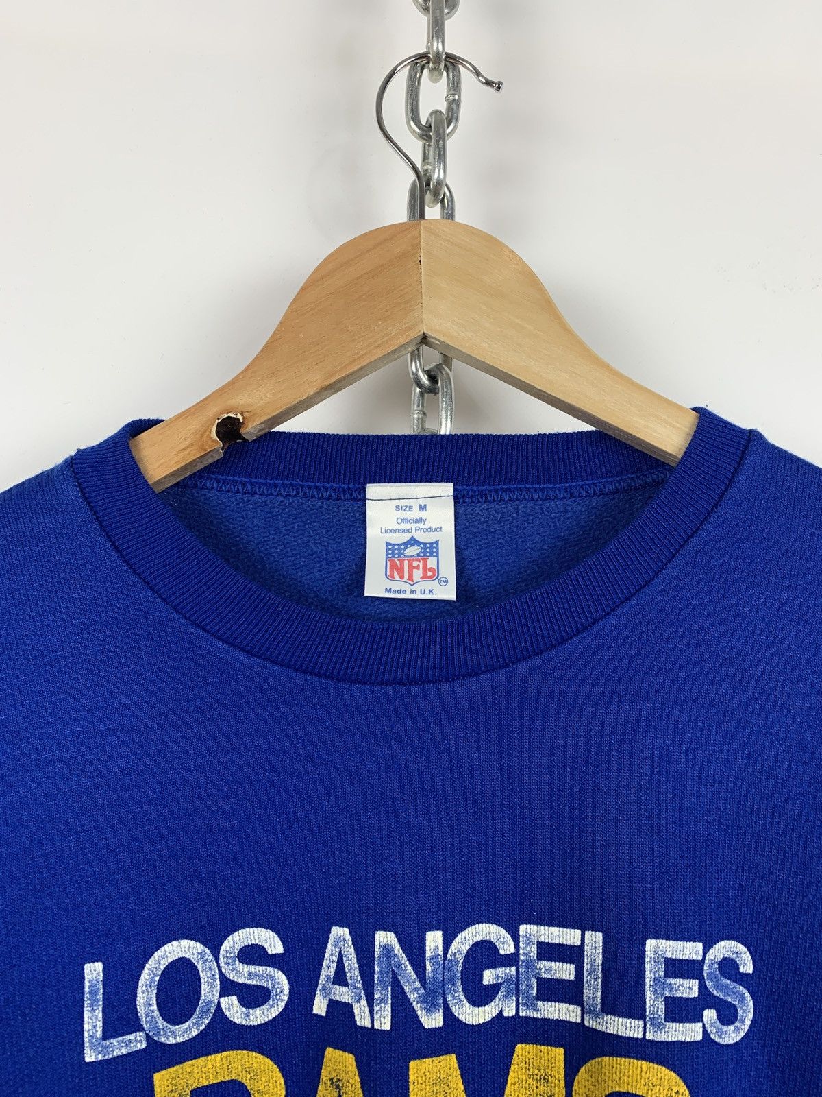 NFL 80s Vintage Los Angeles Rams NFL Blue Sweatshirt Size US M / EU 48-50 / 2 - 8 Thumbnail