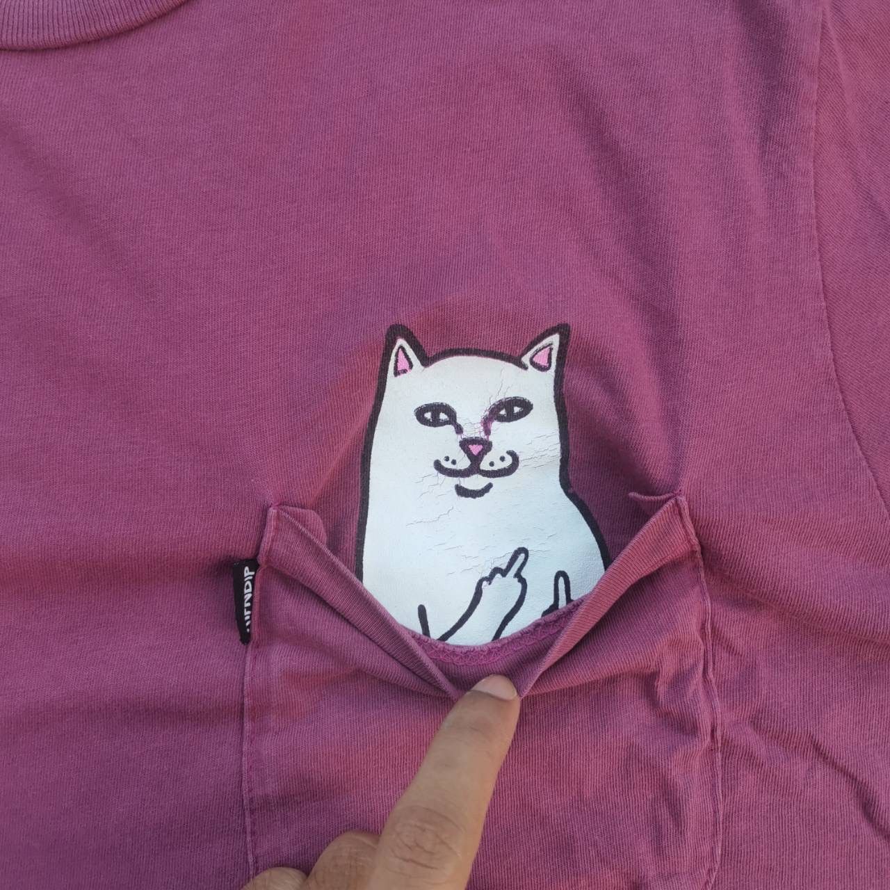 Designer × RIPNDIP RipNDip “ Cat Fuck “ pocket t Size US S / EU 44-46 / 1 - 1 Thumbnail